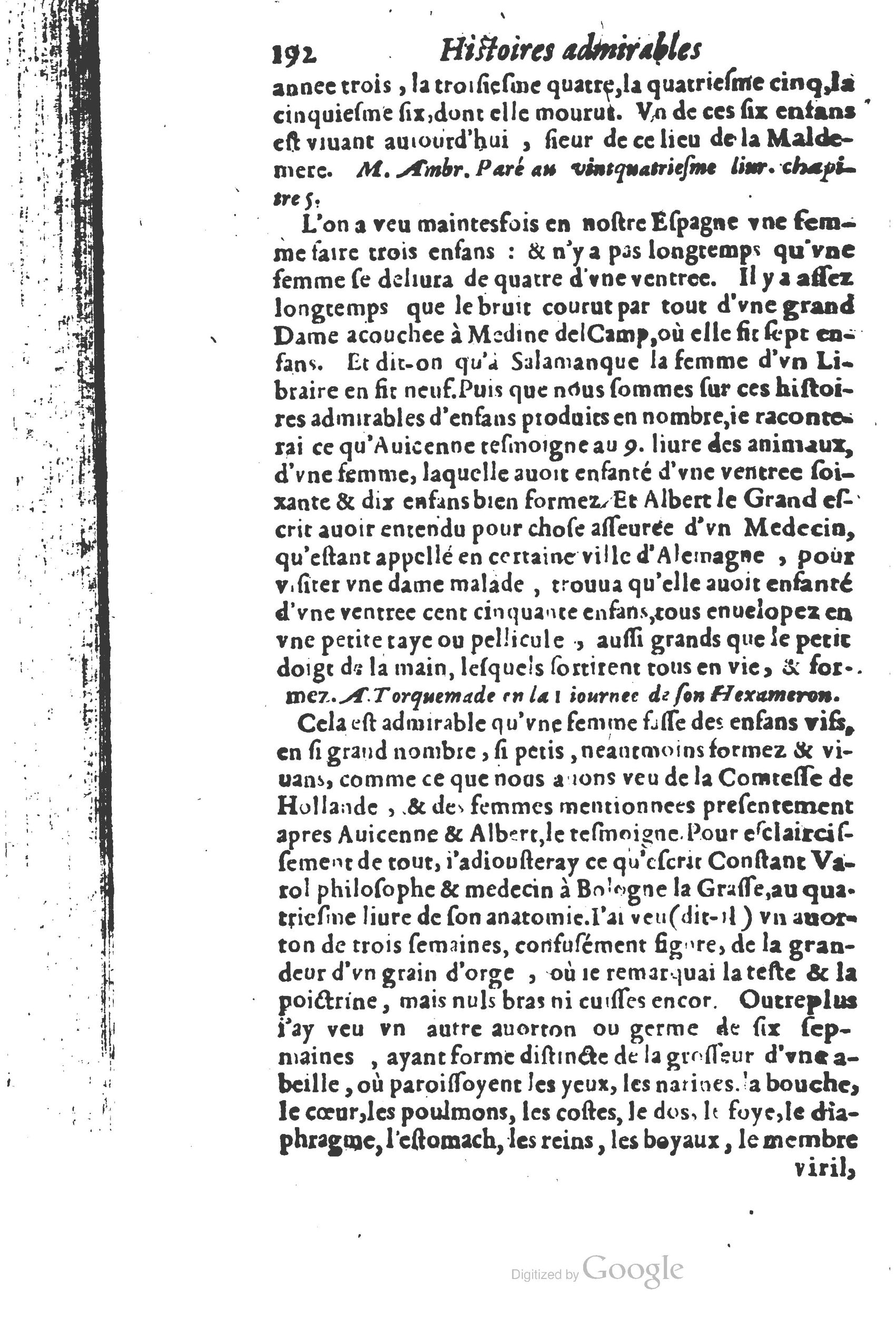 1610 - Paul Marceau - Trésor d’histoires admirables et mémorables - Princeton