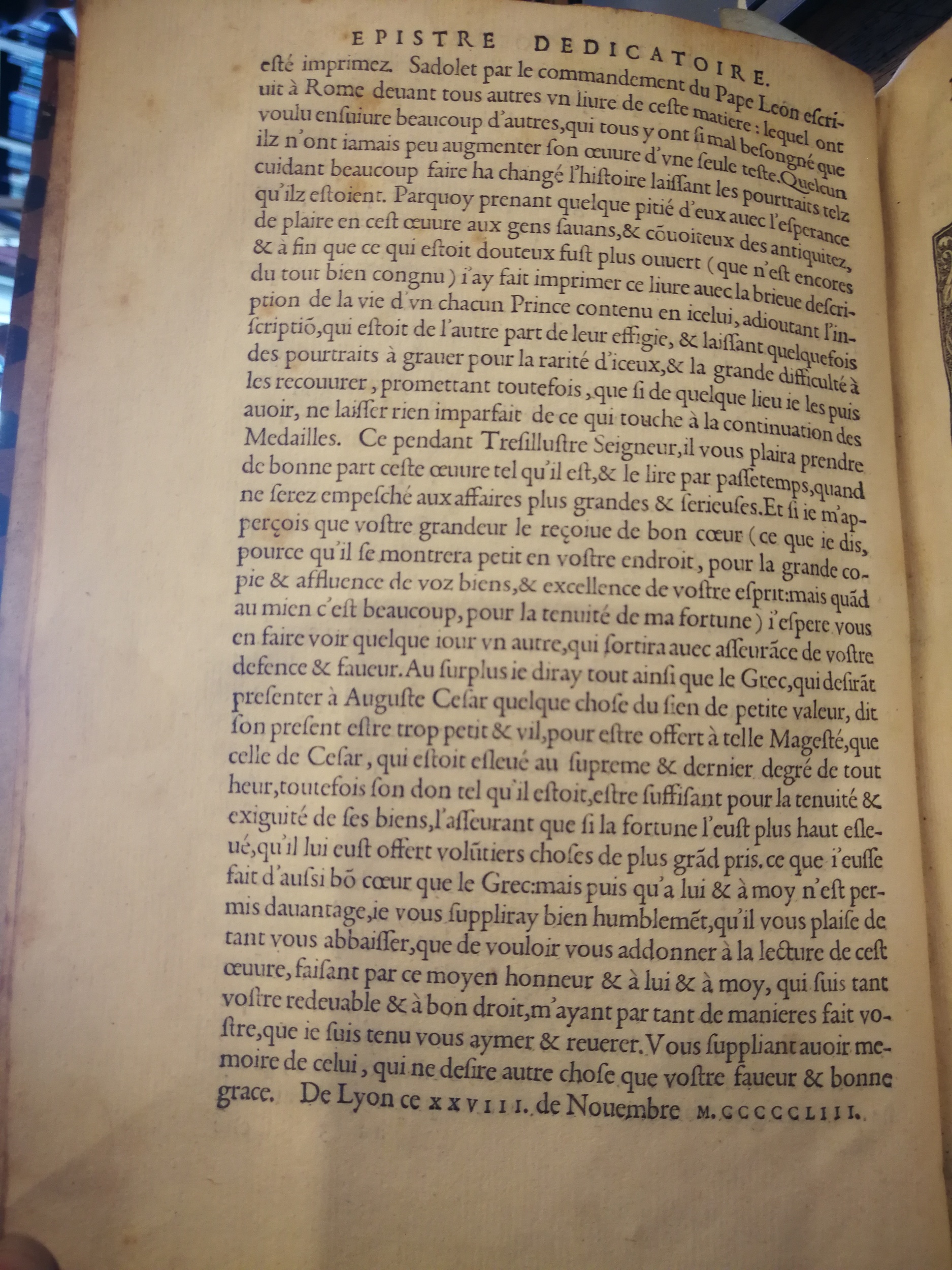 1553 - Jacopo Strada et Thomas Guérin - Épitome du Trésor des antiquités - BNC Florence