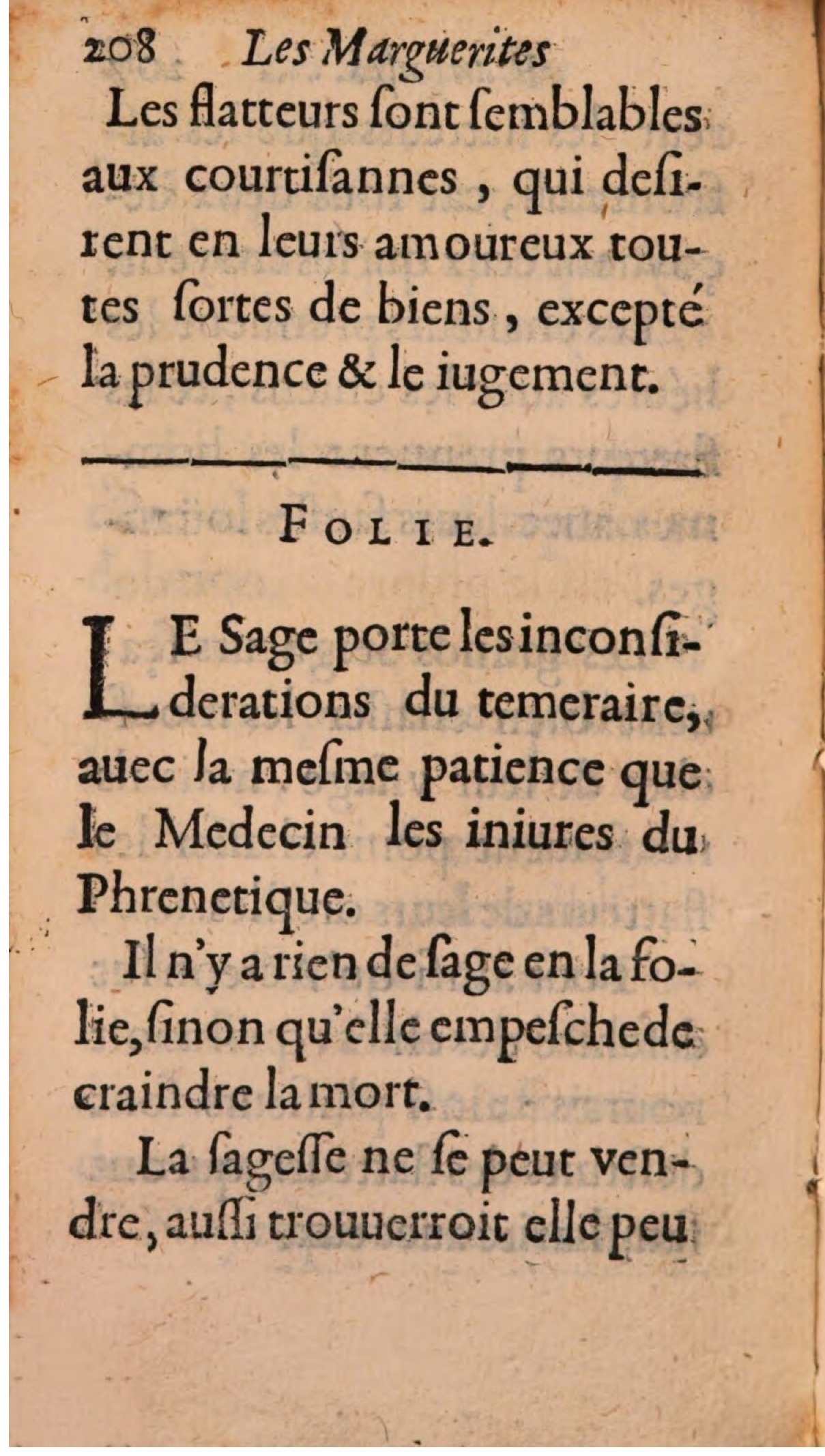 1608 - Théodore Reinsart - Les Marguerites françaises ou Trésor des Fleurs du bien-dire - BSB Munich