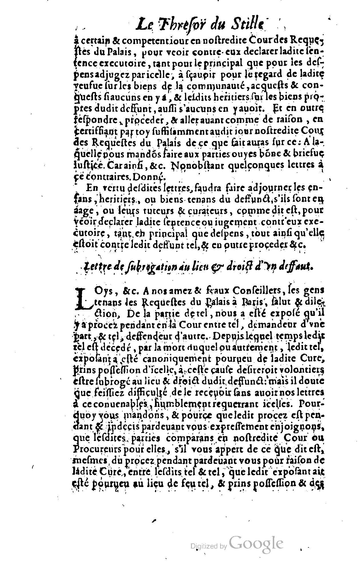 1614 - Jean Richer - Trésor du nouveau style et protocole de la chancellerie de France - BSB Munich