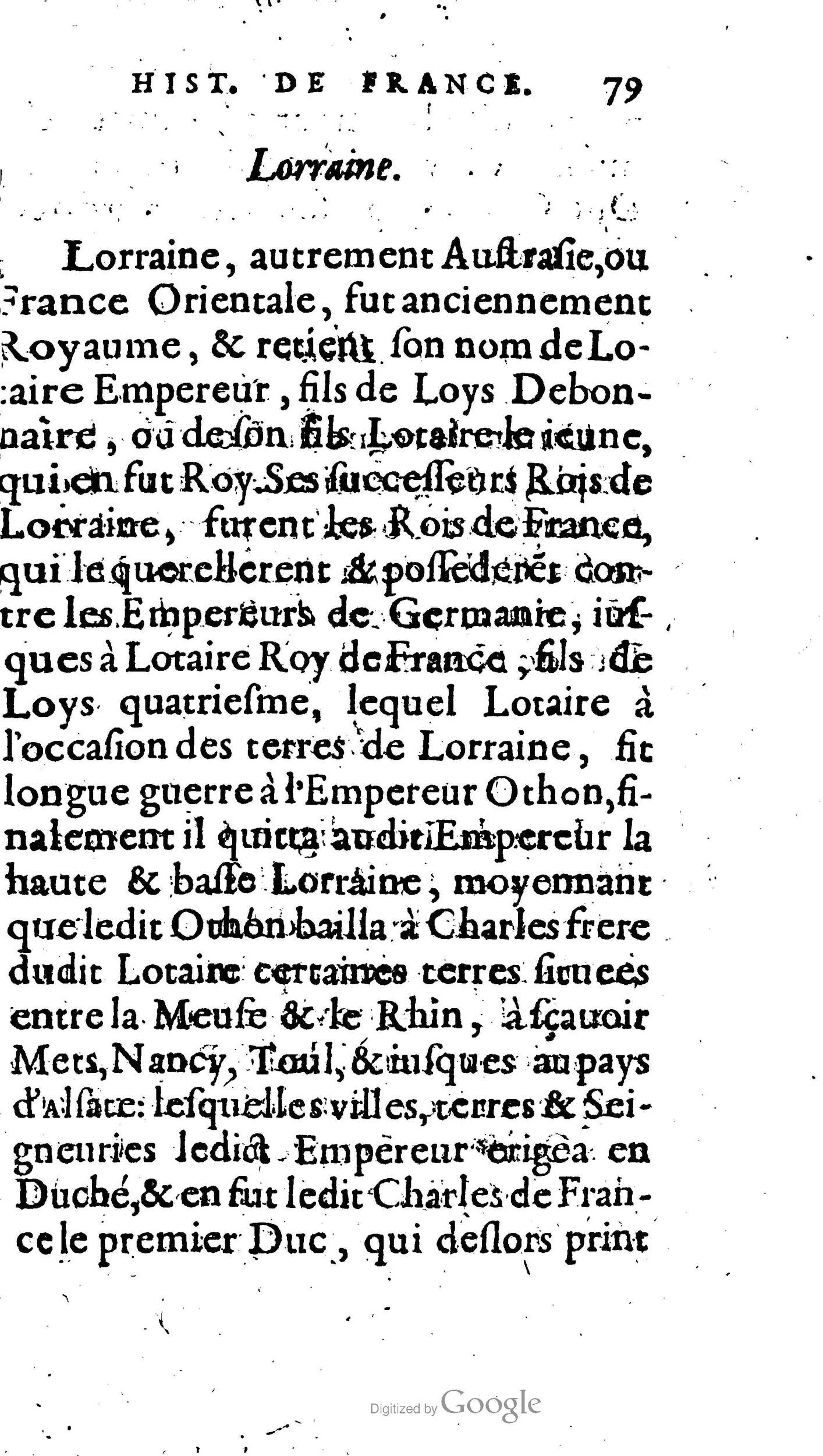 1604 - Galiot Corrozet - Trésor des histoires de France - BNC Florence