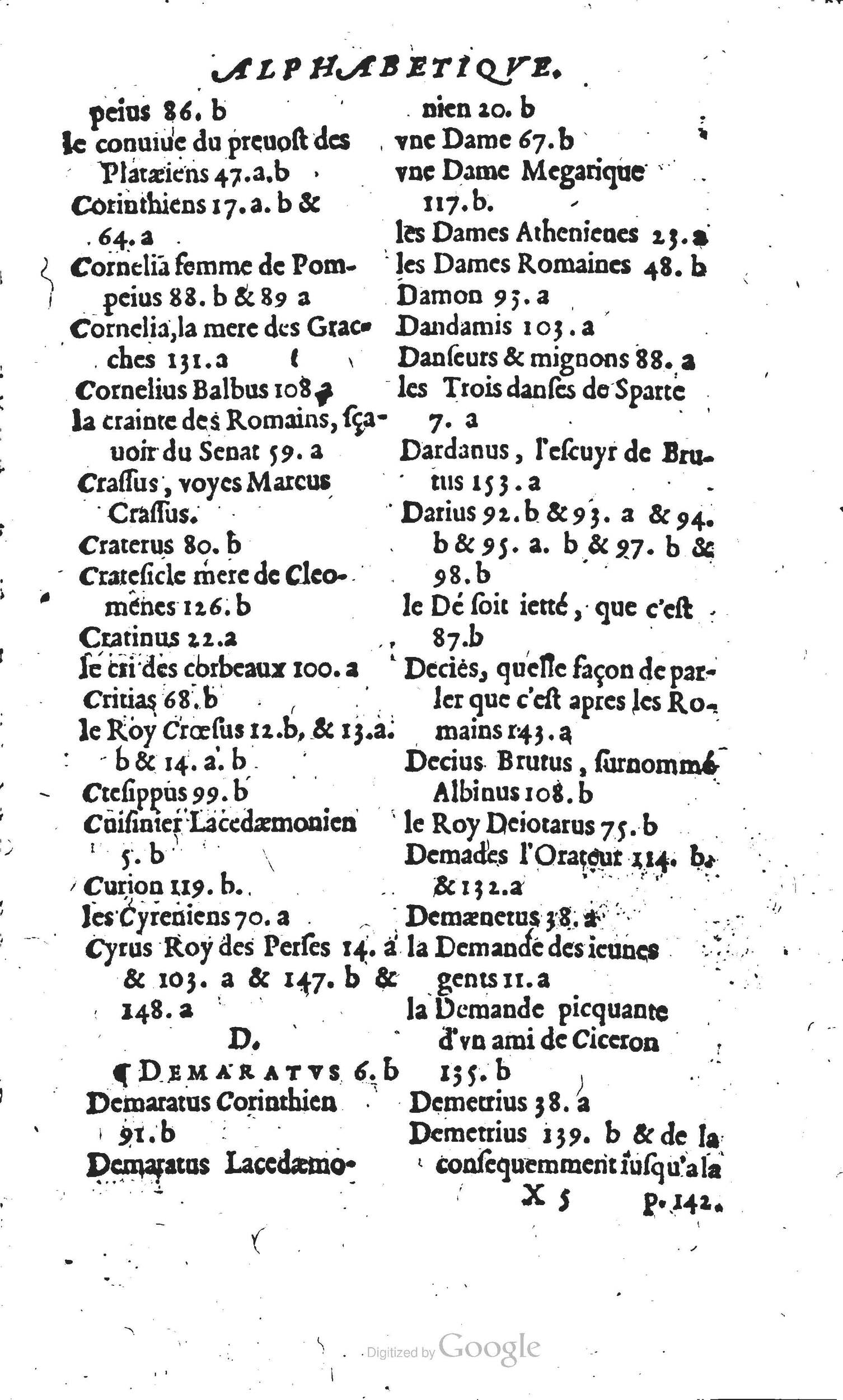 1567 - Willem Silvius - Trésor des vies de Plutarque - Anvers Musée Plantin-Moretus