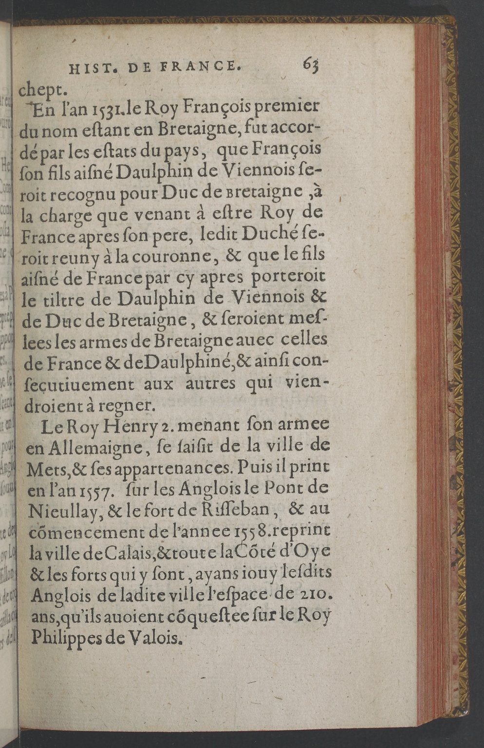1603 - Galiot Corrozet - Trésor des histoires de France - BnF Tolbiac