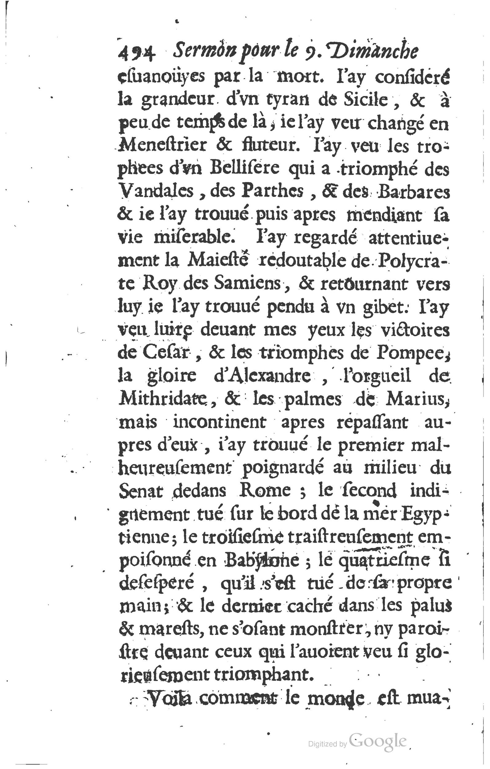 1629 - Manassés de Préaulx - Sermons ou Trésors de la piété chrétienne - BM Lyon