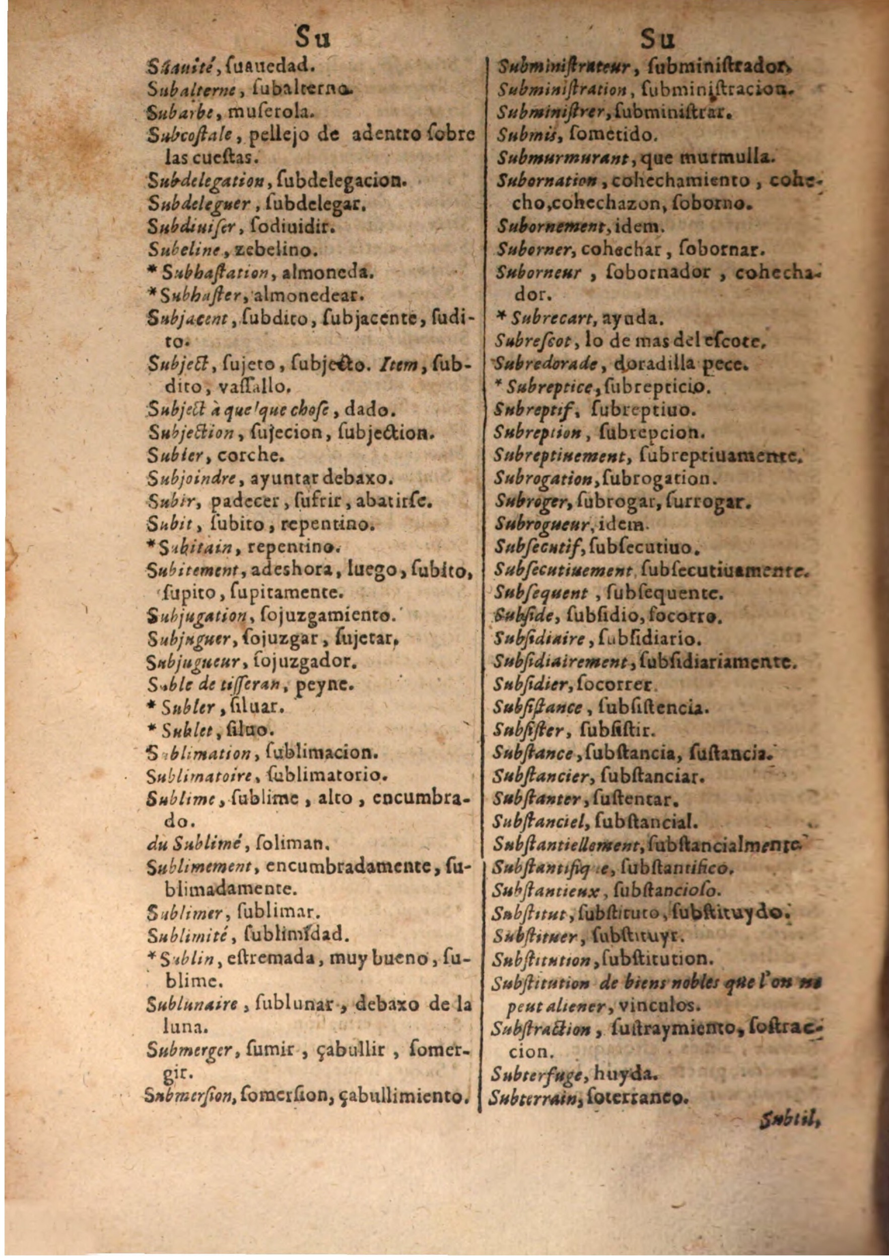 1645 - A. de Sommaville et A. Courbé - Trésor des deux langues espagnole et française (Seconde partie) - BSB Munich