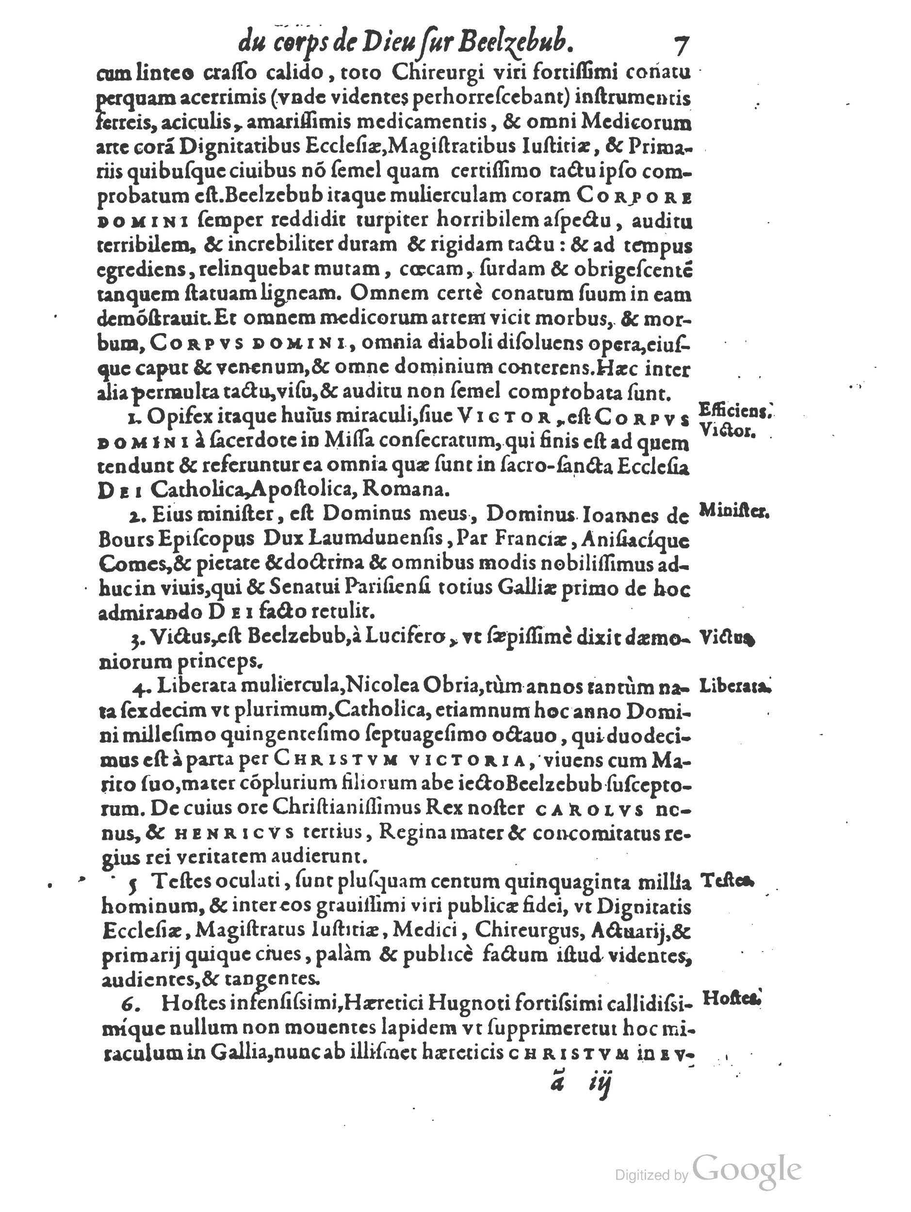 1578 - Nicolas Chesneau - Trésor et entière histoire de la triomphante victoire du corps de Dieu sur l’esprit malin - British Library 1578 - Nicolas Chesneau - Trésor et entière histoire de la triomphante victoire du corps de Dieu sur l’esprit malin - British Library