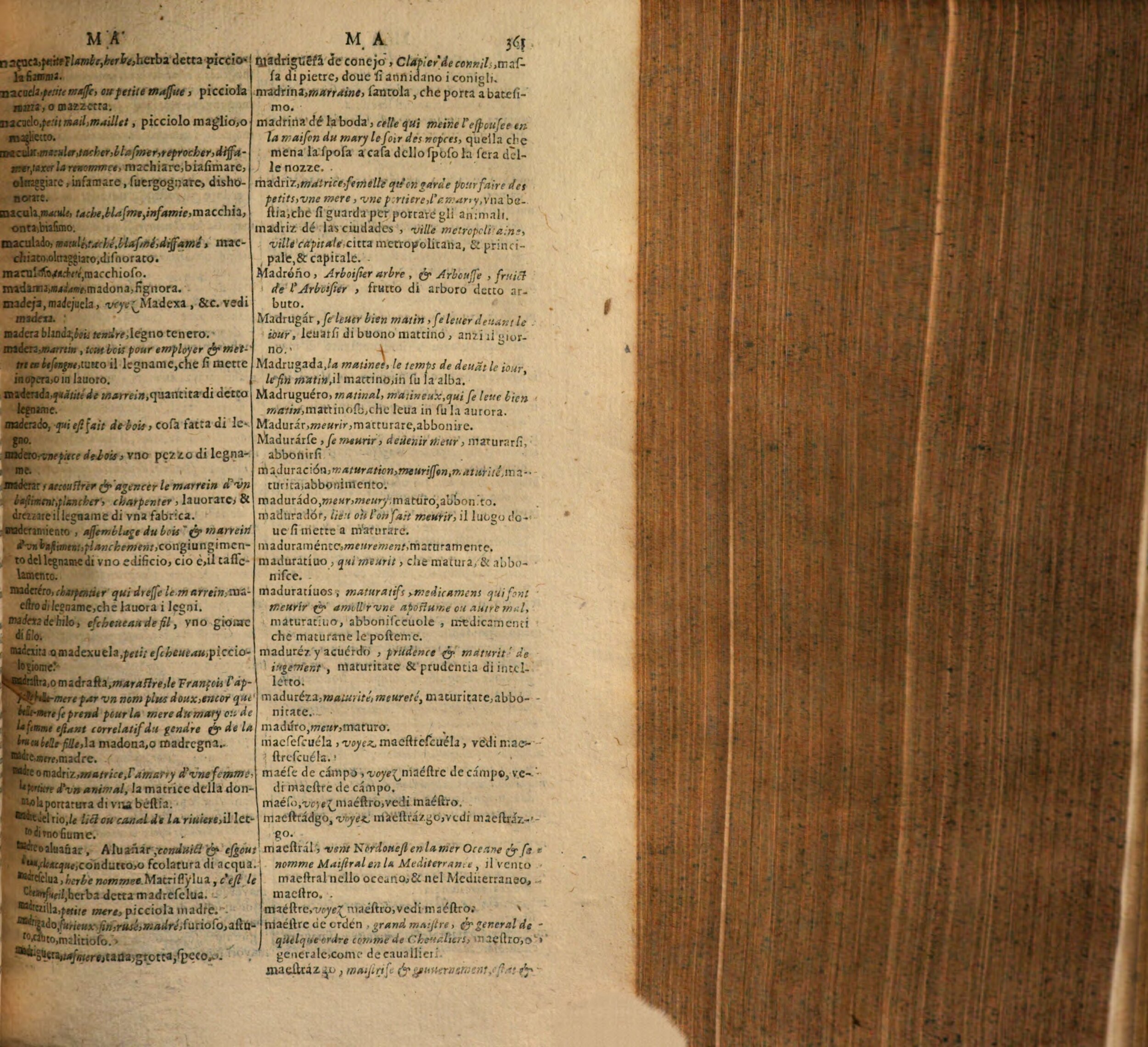 1617 - Samuel Crespin - Trésor des trois langues espagnole, française et italienne (Première partie) - Regensburg