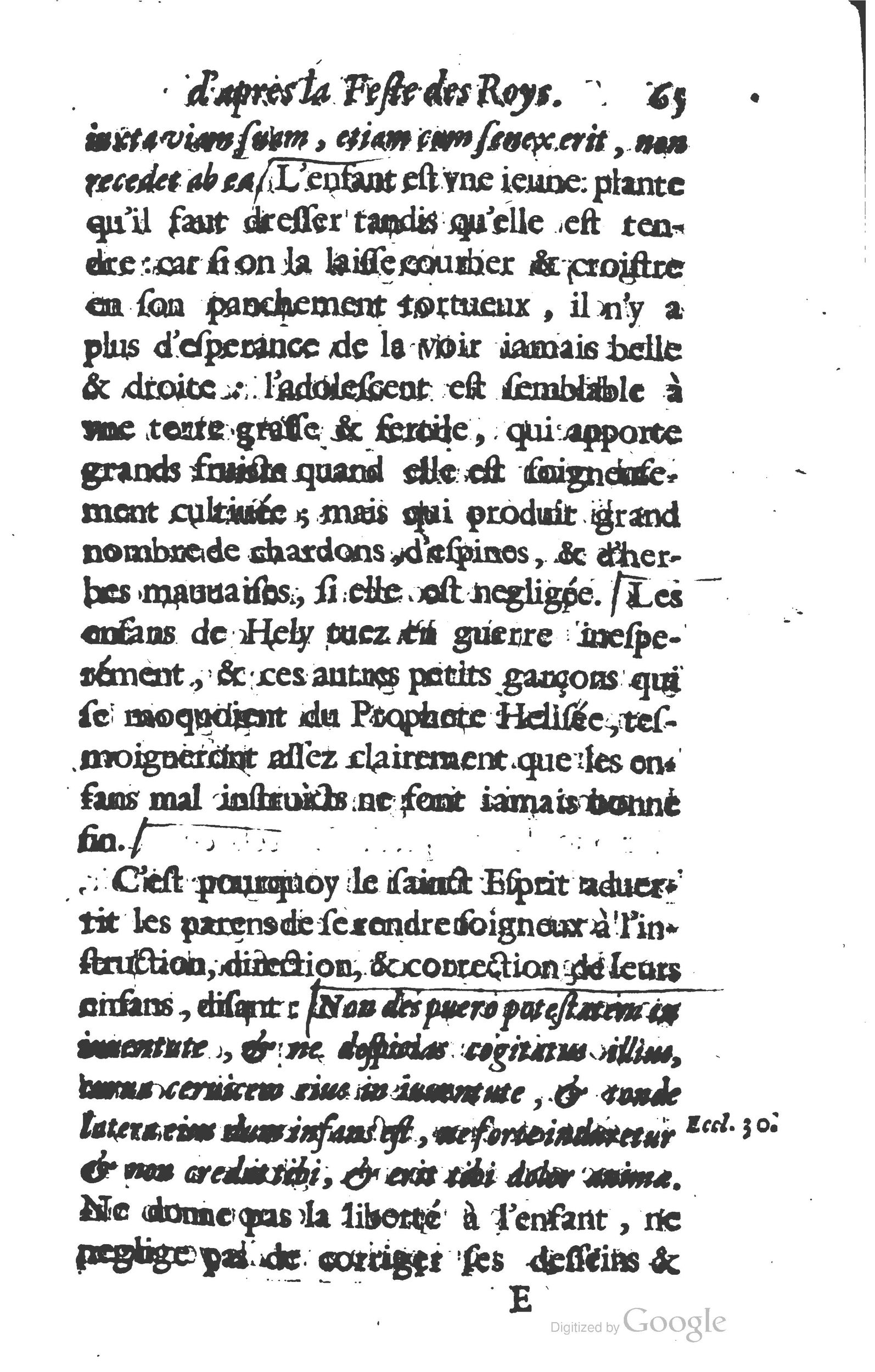 1629 - Manassés de Préaulx - Sermons ou Trésors de la piété chrétienne - BM Lyon