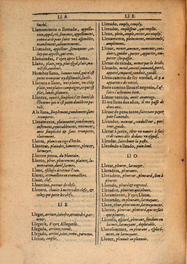 1607 - Marc Orry - Trésor des deux langues espagnole et française (Première et Seconde parties) - ÖNB Wien