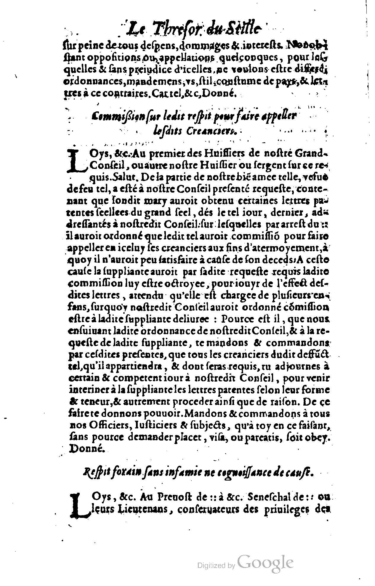 1614 - Jean Richer - Trésor du nouveau style et protocole de la chancellerie de France - BSB Munich