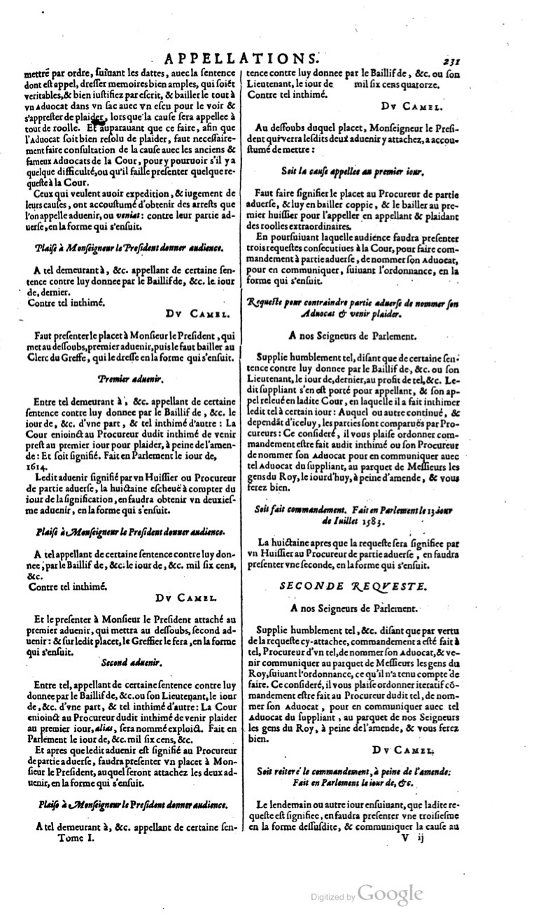 1629 - Veuve Nicolas Buon - Trésor du droit français (21754 T. 1) - BM Lyon