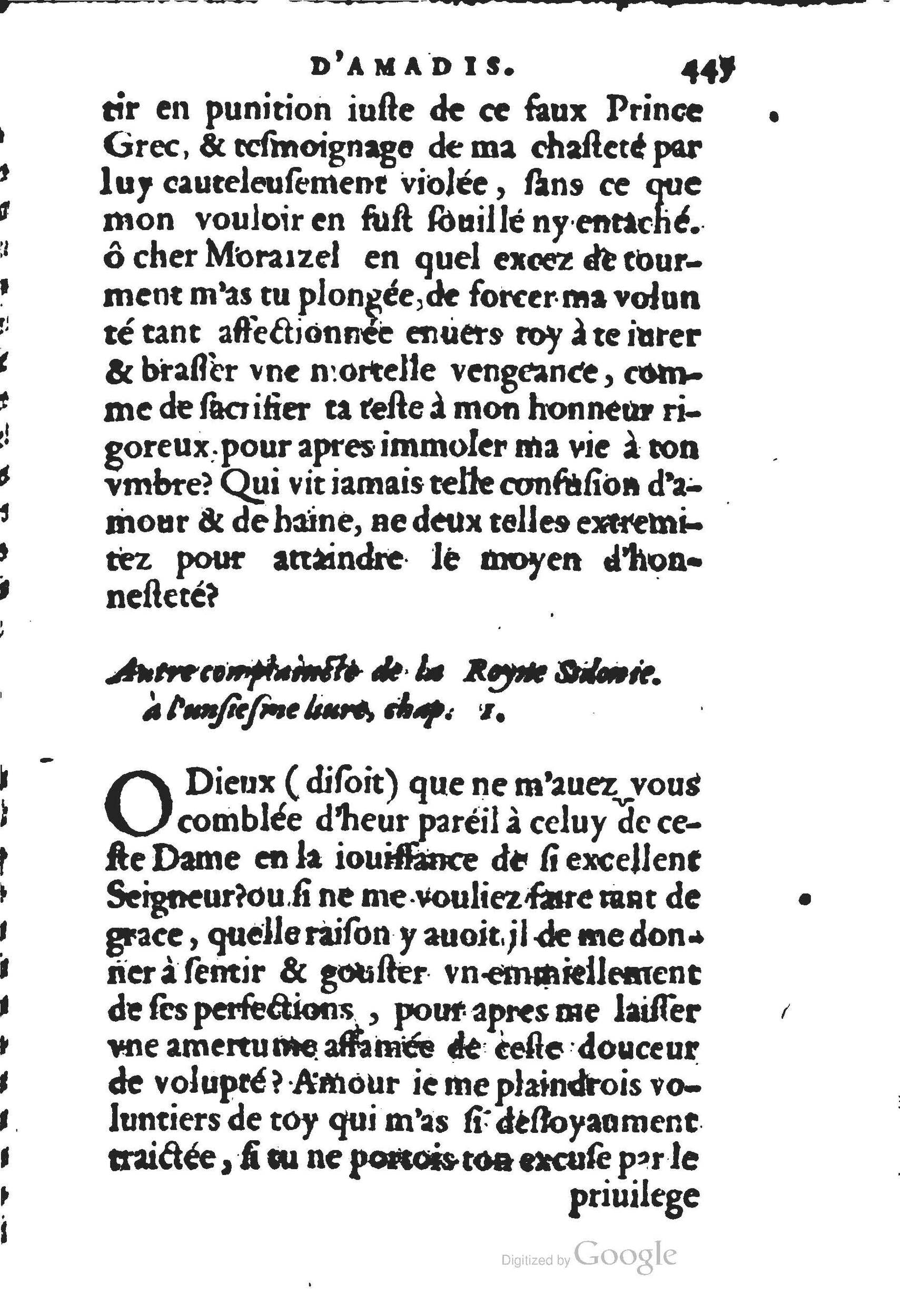 1560 - Jean d’Ogerolles et Gabriel Cotier Lyon - Trésor des Amadis - BSB Munich
