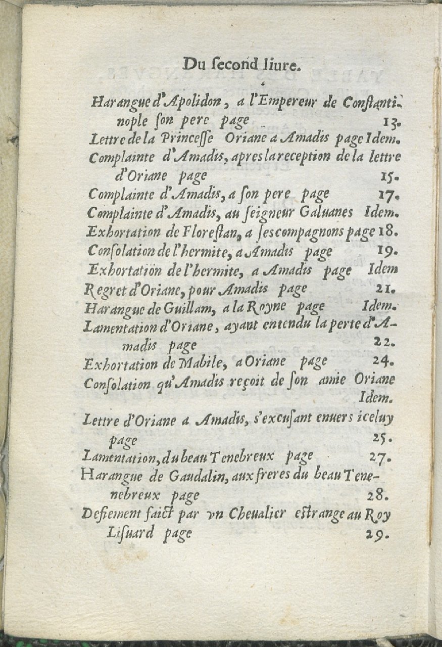 1559 - Pierre Regnard - Trésor des Amadis - Det KLG Copenhague