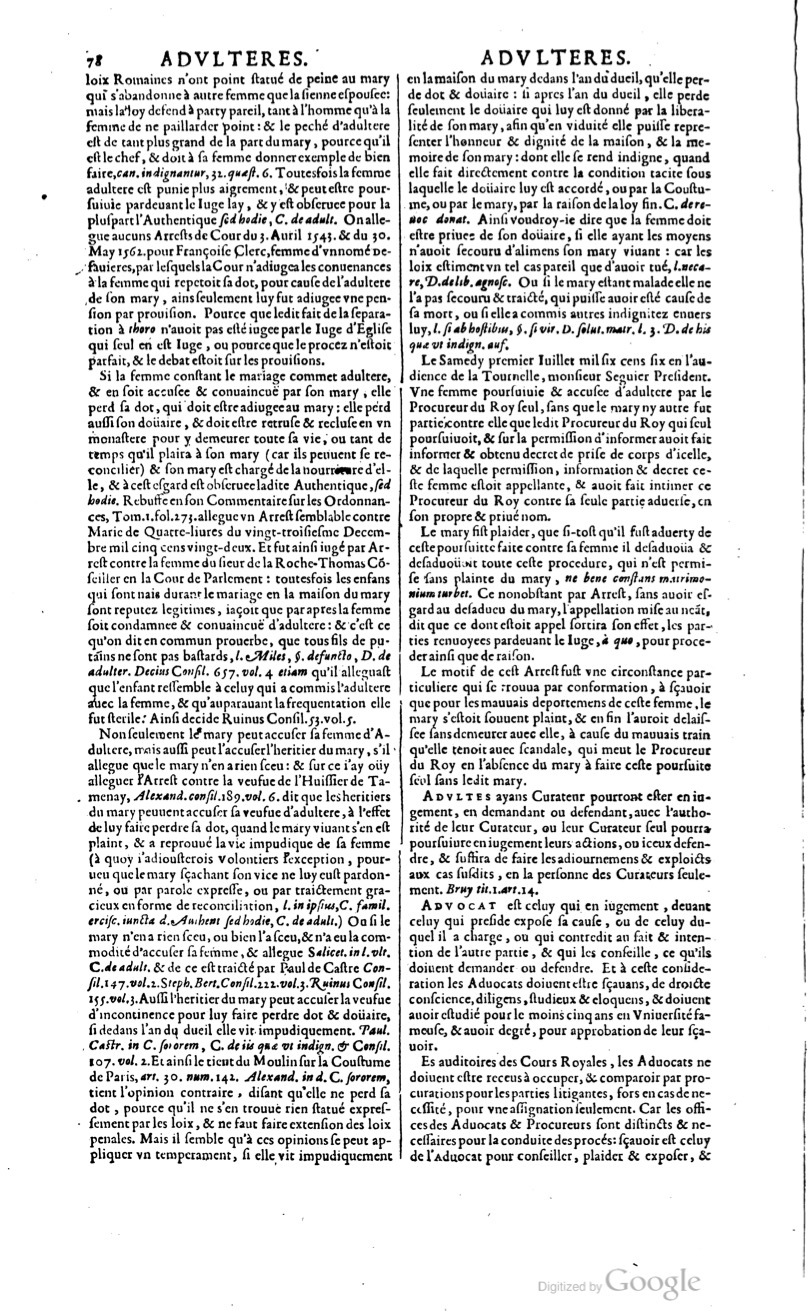 1629 - Veuve Nicolas Buon - Trésor du droit français (29620 T. 1) - BM Lyon