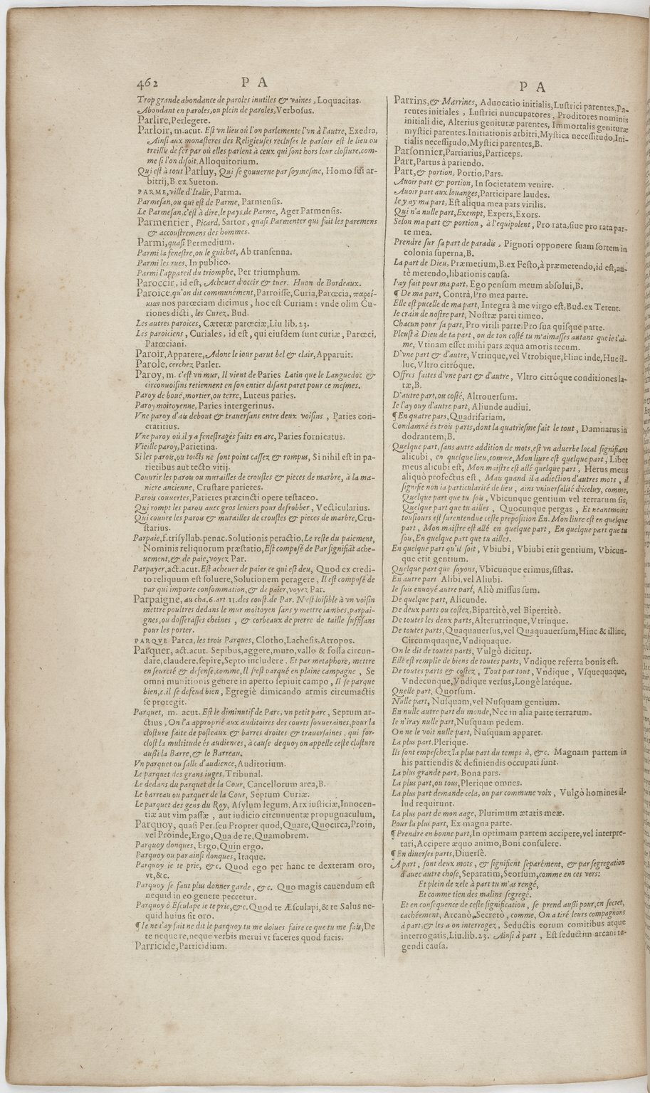 1606 - David Douceur - Trésor de la langue française - BnF