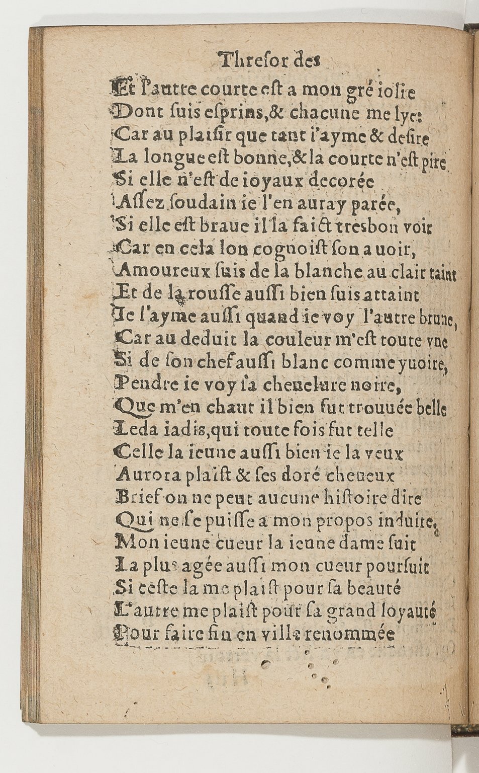 1568c. - Veuve Jean Bonfons - Trésor des joyeuses inventions du parangon de poésies - BnF Arsenal