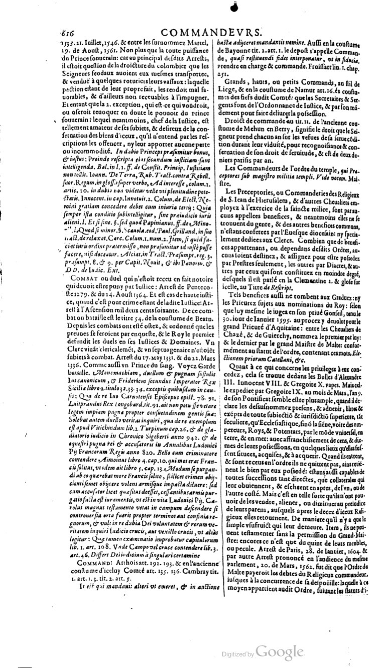 1629 - Veuve Nicolas Buon - Trésor du droit français (29620 T. 1) - BM Lyon