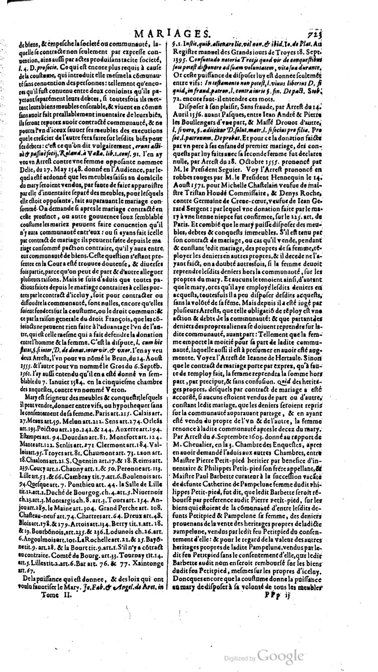 1629 - Veuve Nicolas Buon - Trésor du droit français (29620 T. 2) - BM Lyon
