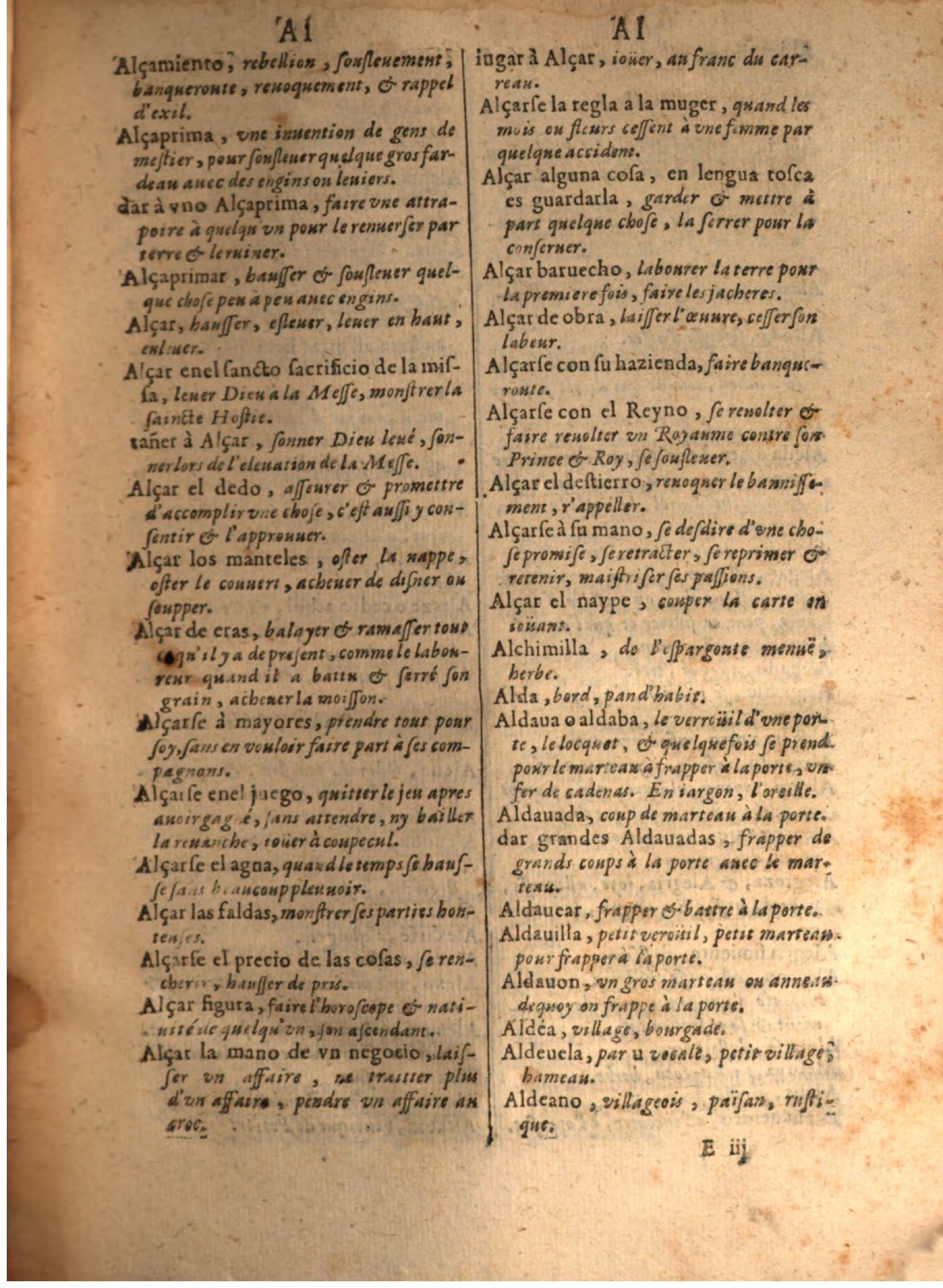 1645 - A. de Sommaville et A. Courbé - Trésor des deux langues espagnole et française - BSB Munich