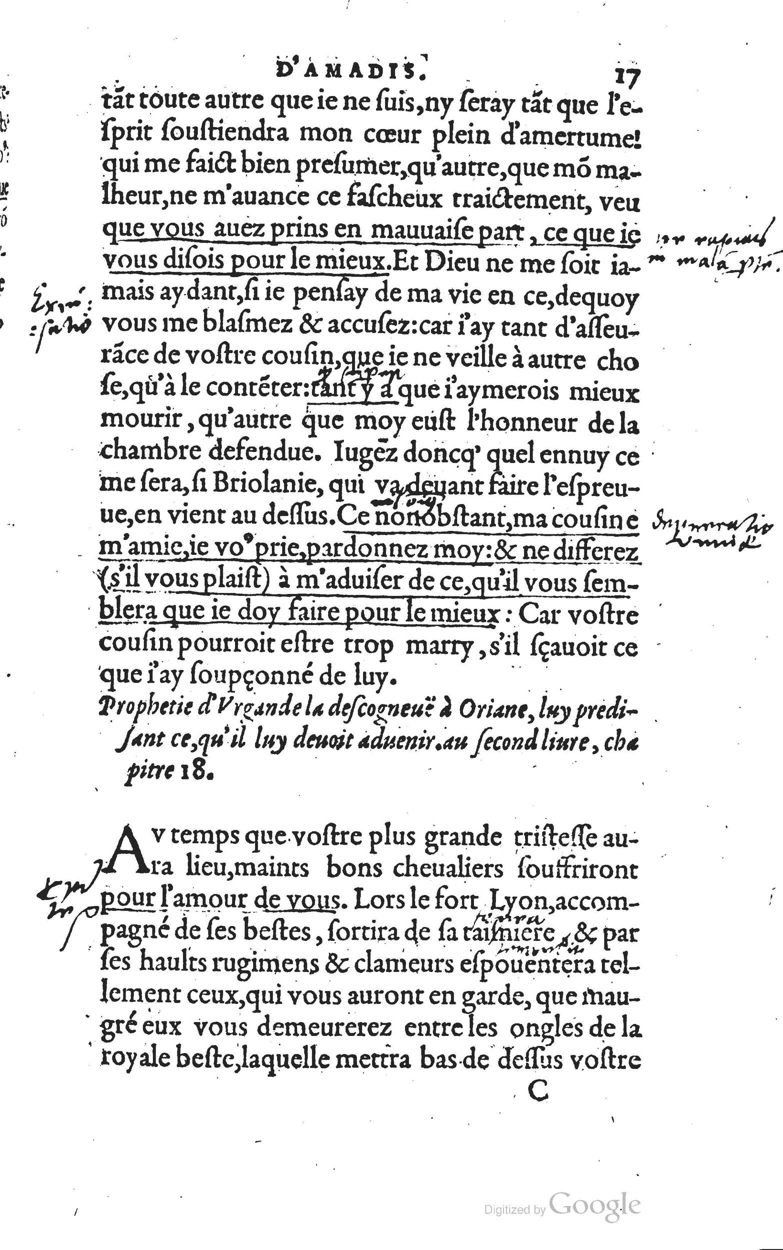 1560 - Vincent Sertenas et Gilles Robinot - Trésor des Amadis - British Library