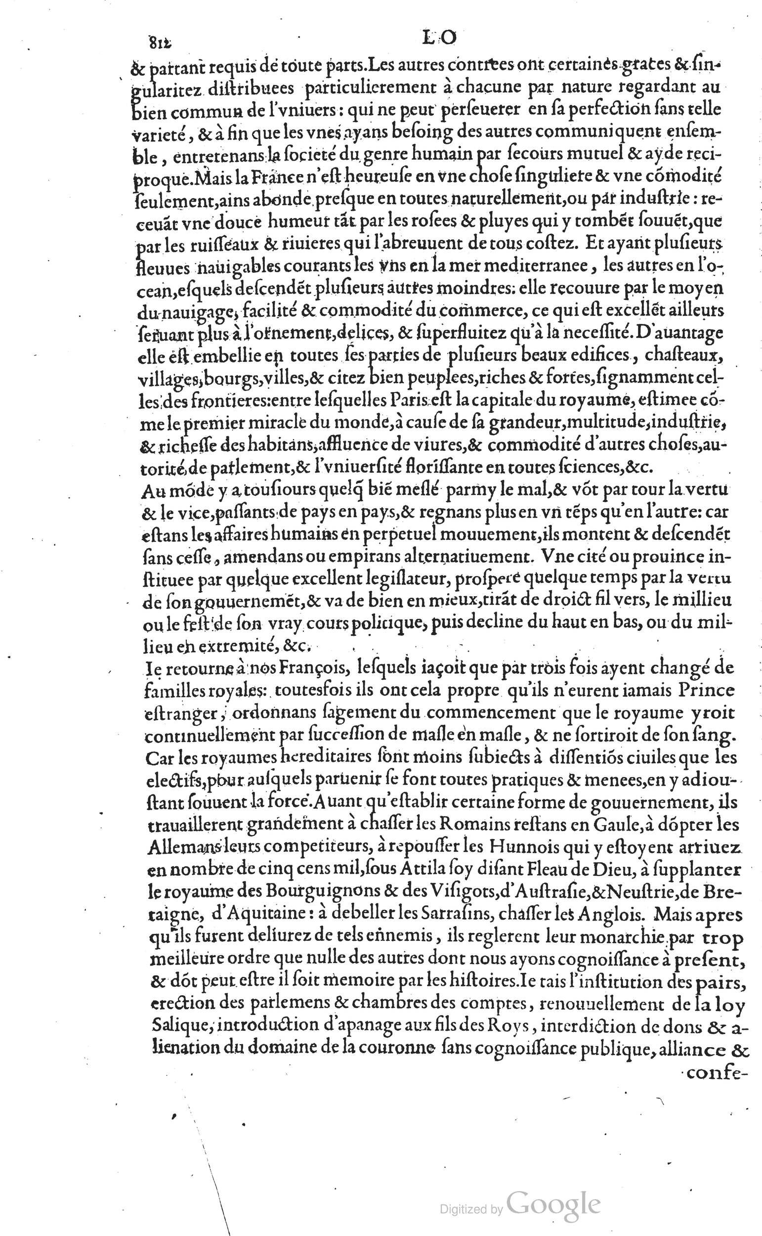 1585 - Barthélemy Honorat - Bibliothèques françaises - BSB Munich