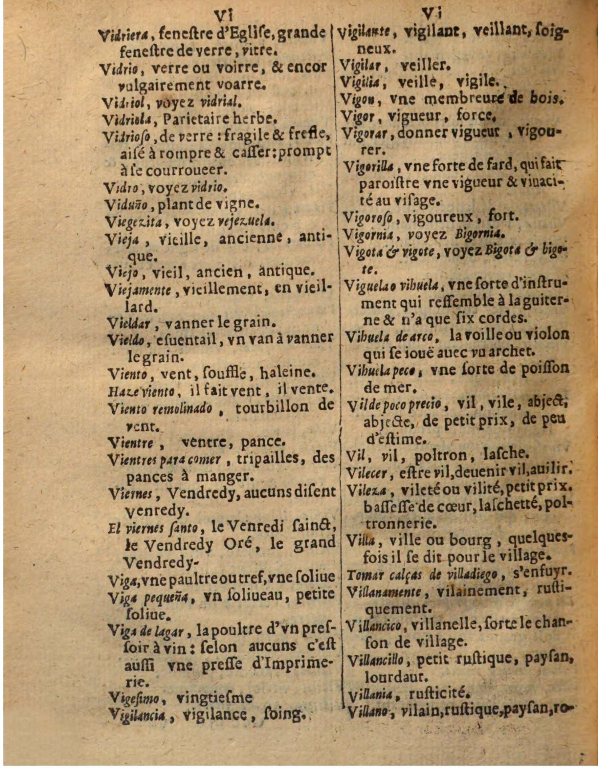 1625 - Hubert Antoine - Trésor des deux langues espagnole et française - Augsbourg
