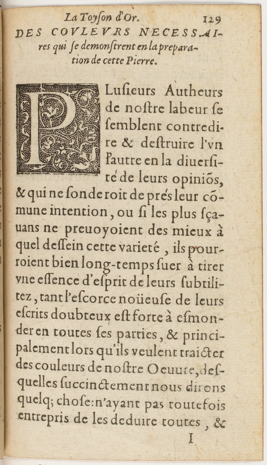 1612 - Charles Sevestre - Toison d’or ou la fleur des Trésors - BnF