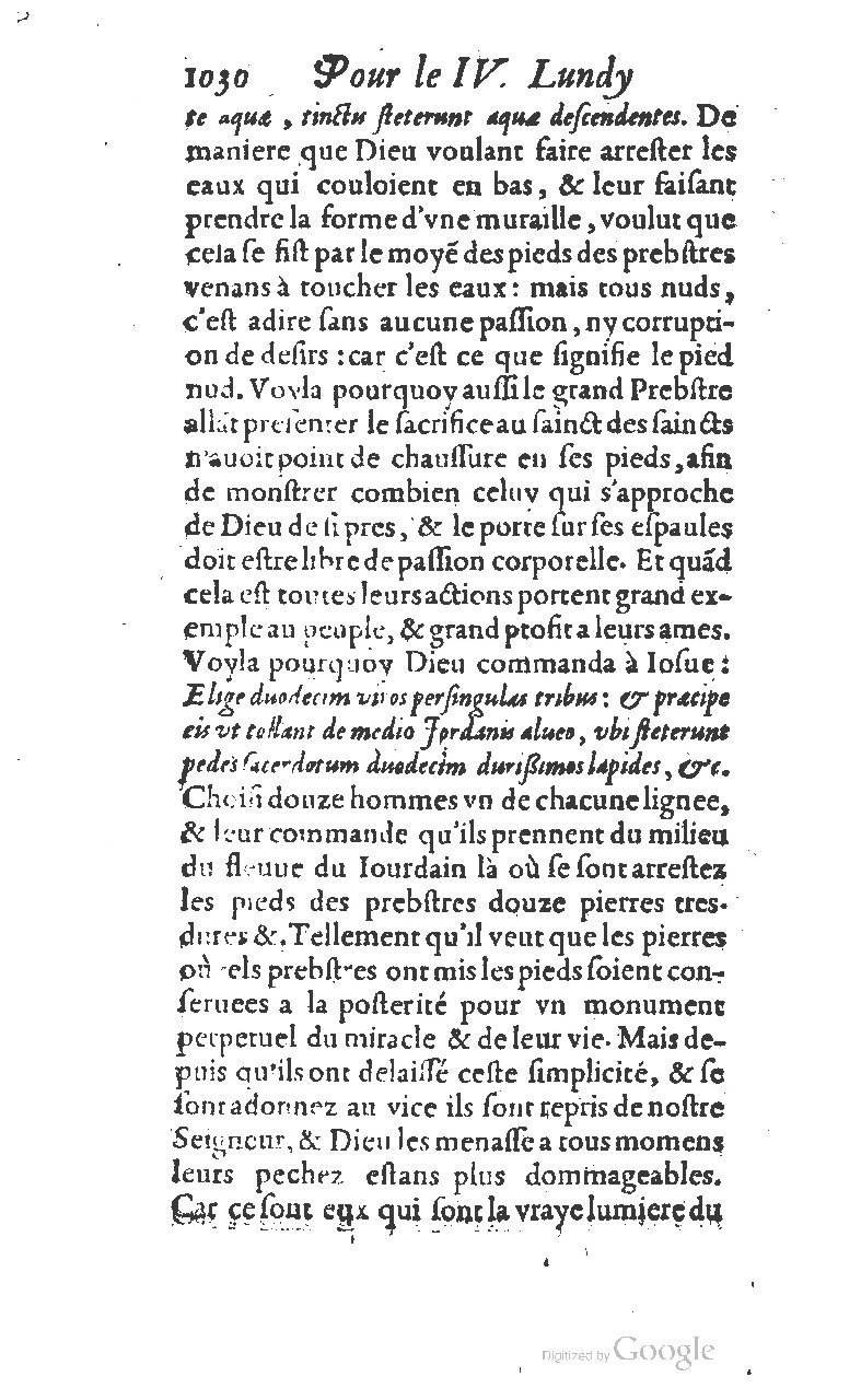 1607 - Nicolas Du Fossé - Trésor quadragésimal - T 01 - BM Lyon