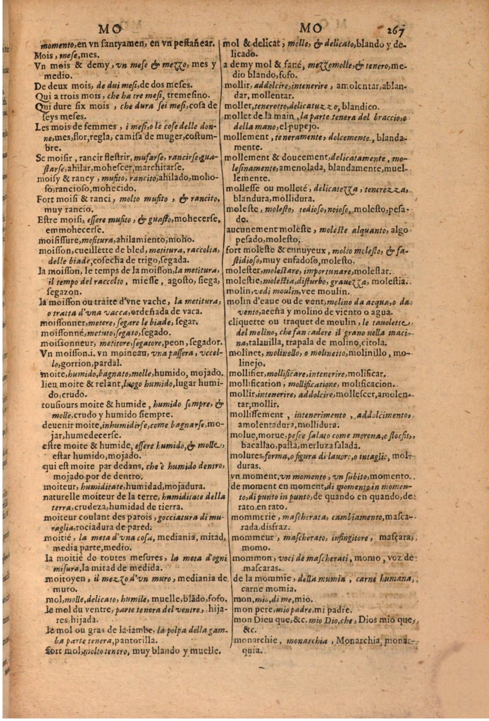 1616 - Pierre de la Rovière - Trésor des trois langues (Seconde partie) - BSB Munich