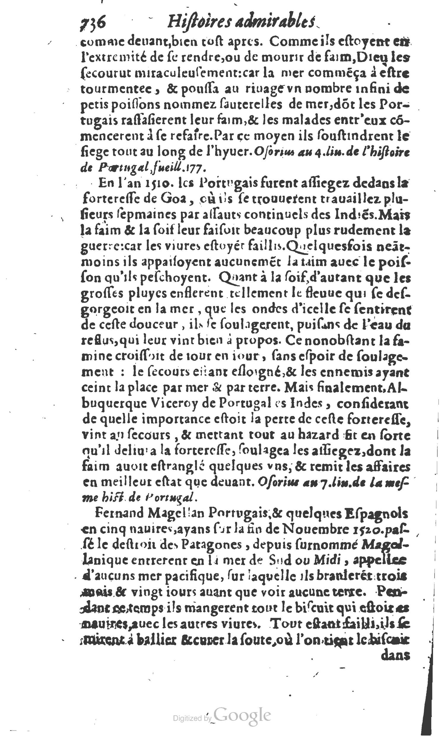 1610 - Paul Marceau - Trésor d’histoires admirables et mémorables - Princeton