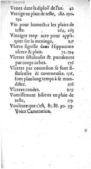 1612 - Thomas Portau - Trésor de chirurgie - BIU Santé