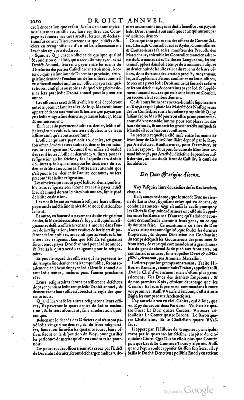 1629 - Veuve Nicolas Buon - Trésor du droit français (29620 T. 1) - BM Lyon