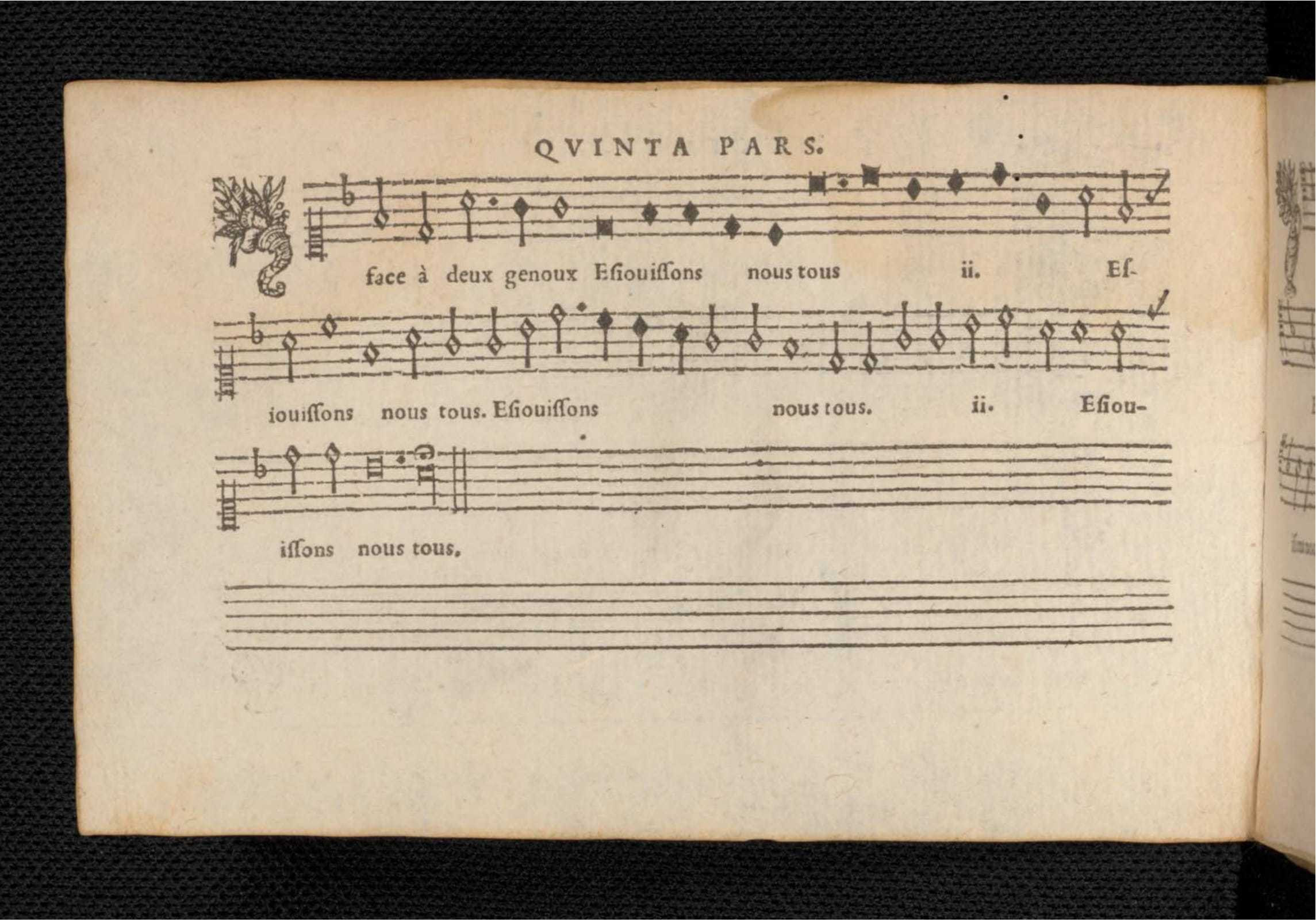 1576 - [Pierre de Saint-André] - Trésor de musique d’Orlande de Lassus Quinta et Sexta pars - KBR Bruxelles