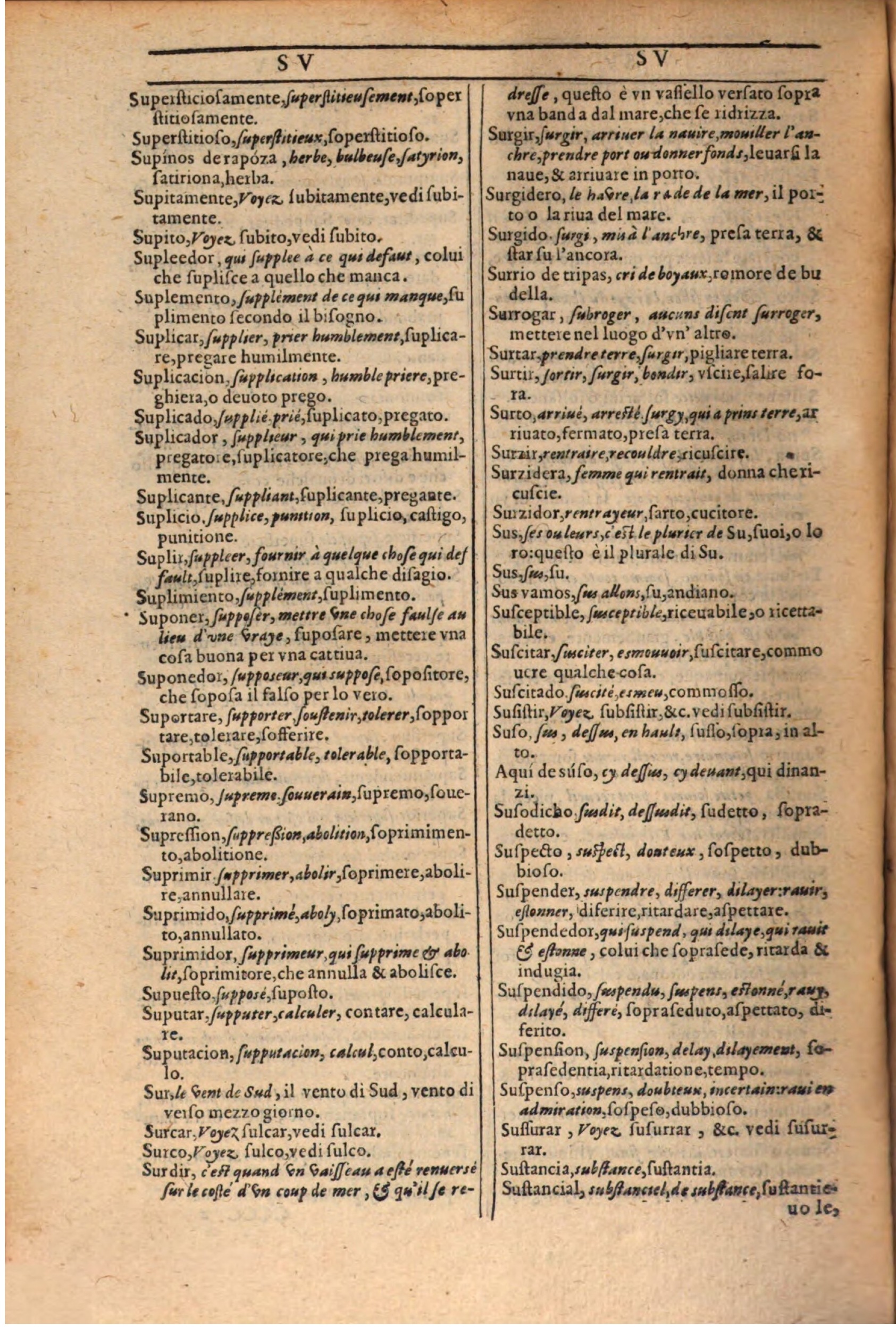 1609 - Philippe Albert et Alexandre Pernet - Trésor des trois langues française, italienne et espagnole (Première partie) - BSB Munich 1609 - Philippe Albert et Alexandre Pernet - Trésor des trois langues française, italienne et espagnole (Première partie) - BSB Munich