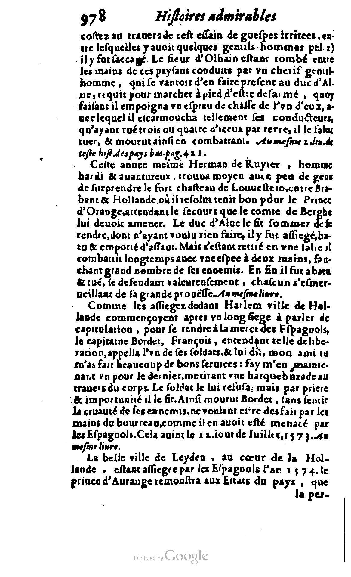 1620 - Samuel Crespin - Trésor d’histoires admirables et mémorables - BCU Lausanne