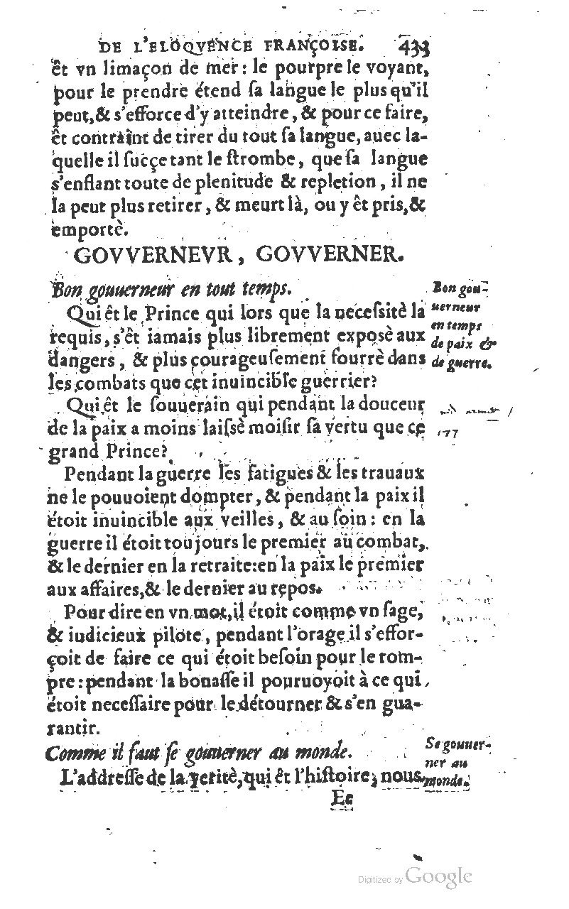1610 - Louis Coste - Trésor de l’éloquence française (Seconde partie) - BM Lyon
