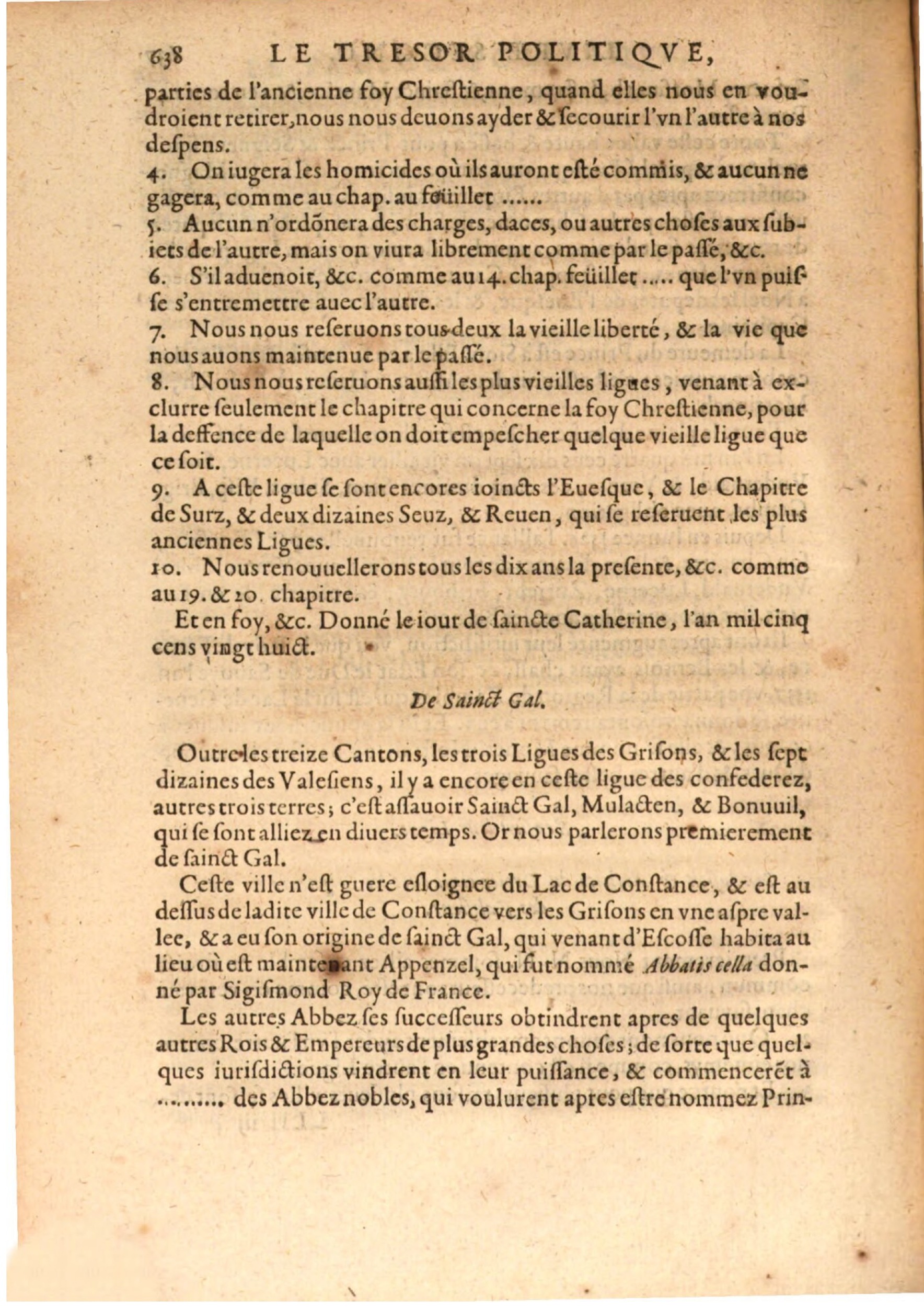 1608 - Nicolas Du Fossé - Trésor politique - BSB Munich
