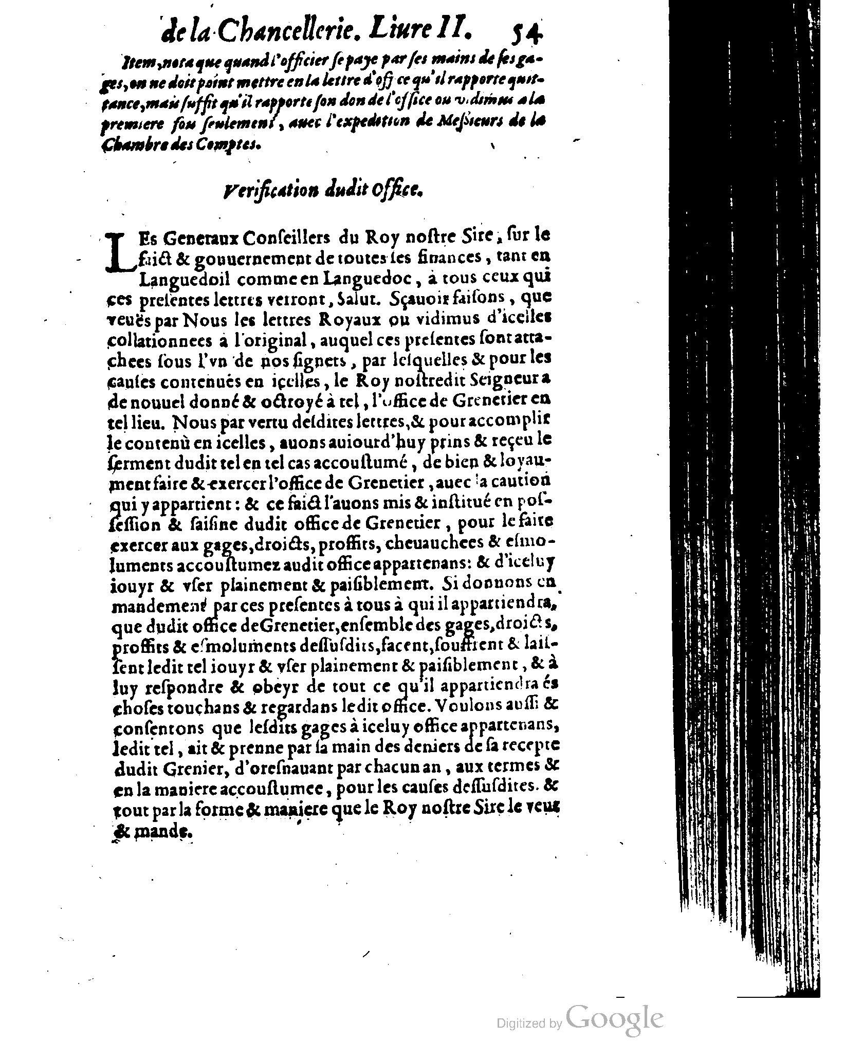 1614 - Jean Richer - Trésor du nouveau style et protocole de la chancellerie de France - BSB Munich