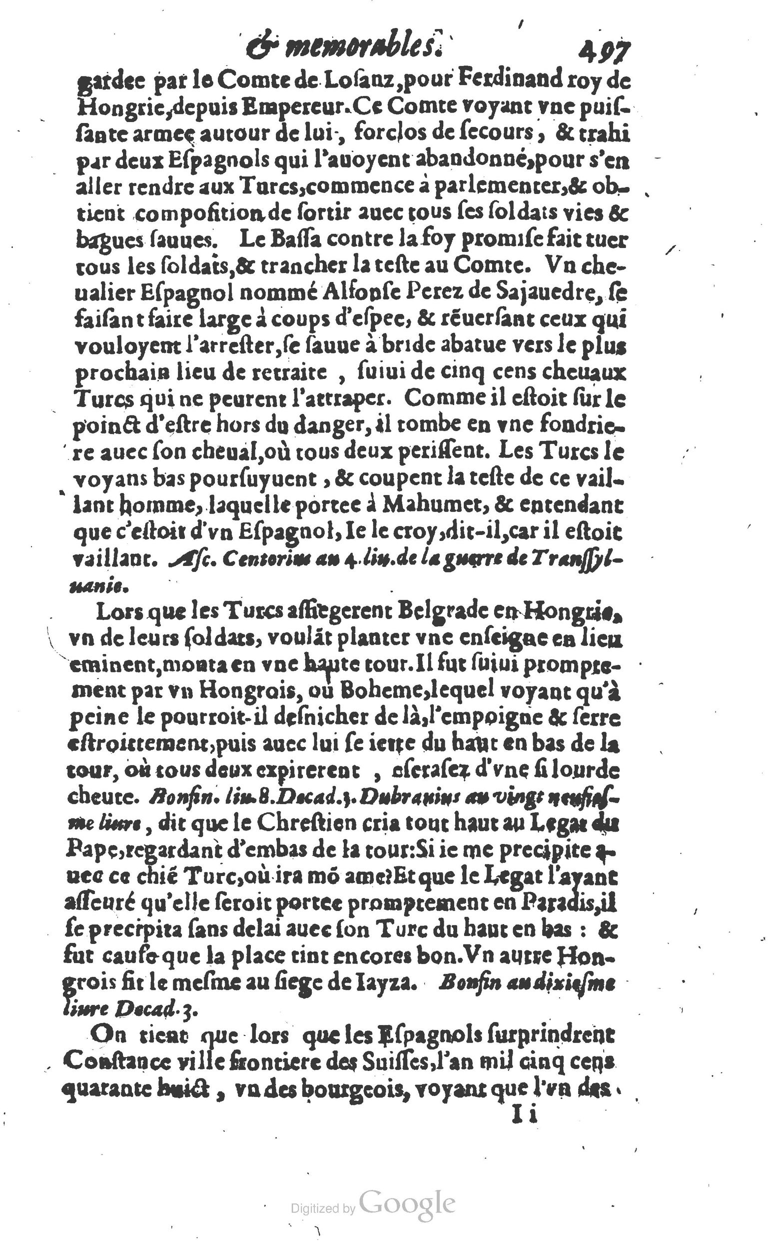 1610 - Paul Marceau - Trésor d’histoires admirables et mémorables - Princeton