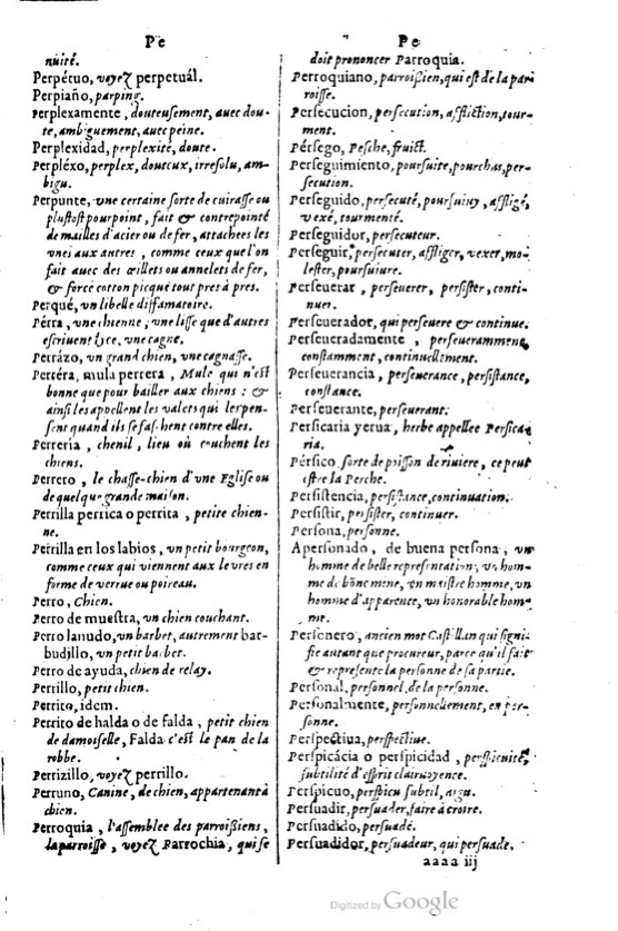 1621 - Adrian Tiffaine - Trésor des deux langues espagnole et française - BM Lyon