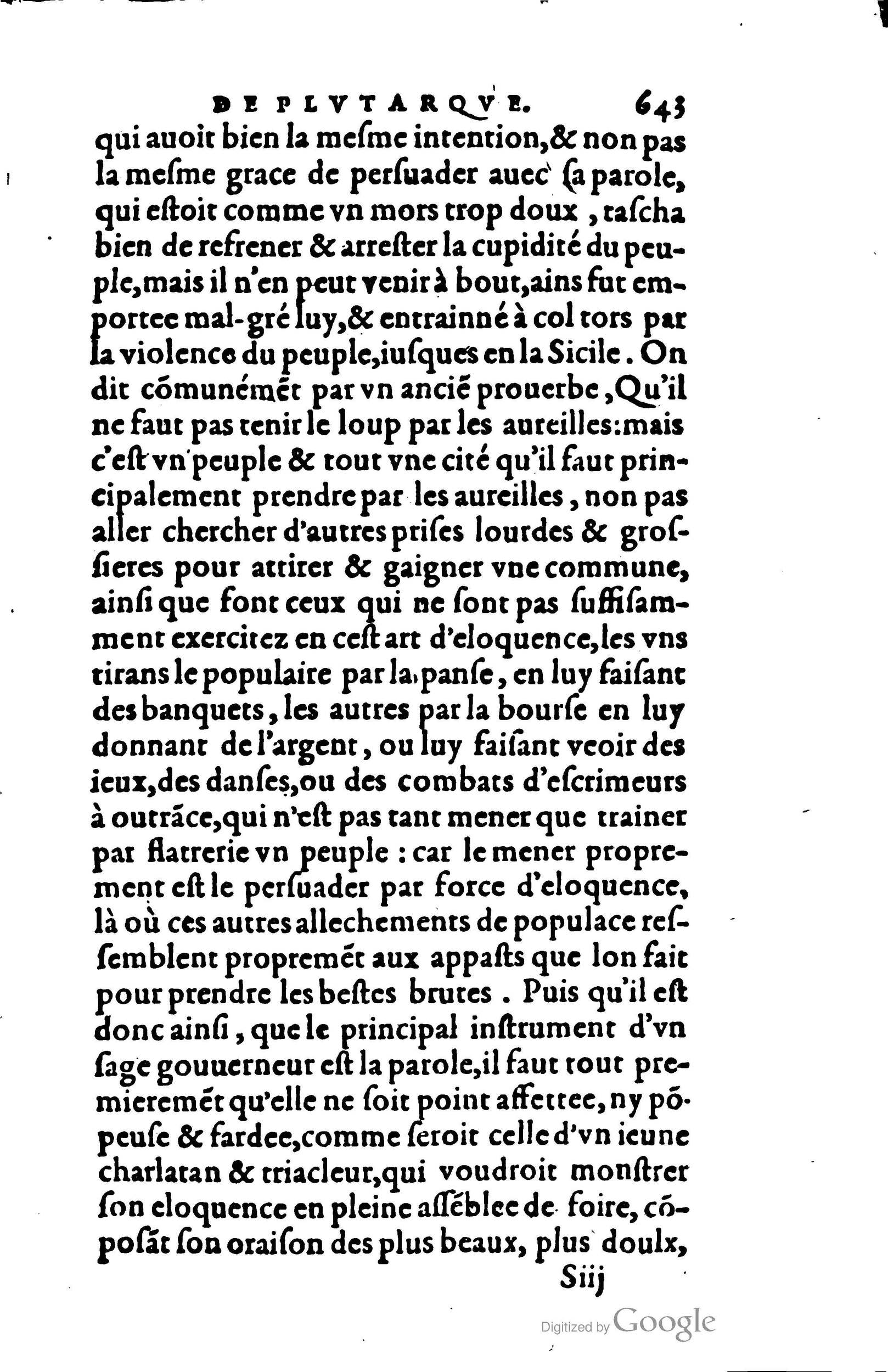 1578 - Jean Poupy - Trésor des morales de Plutarque - BSB Munich