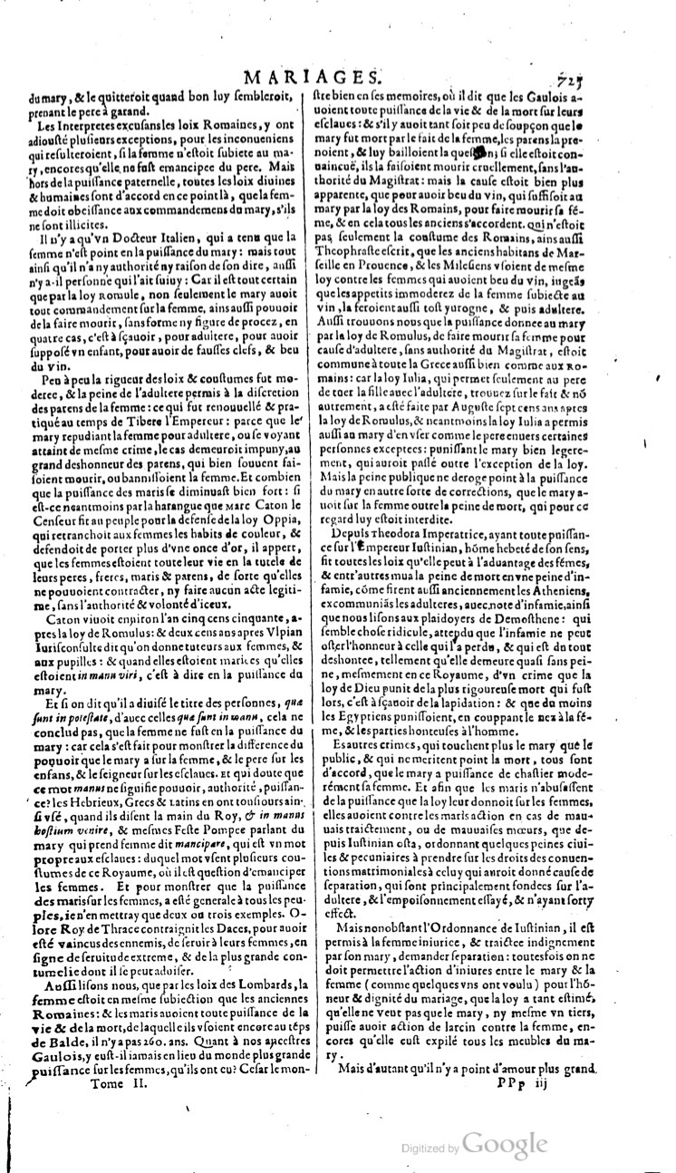 1629 - Veuve Nicolas Buon - Trésor du droit français (21754 T. 2) - BM Lyon