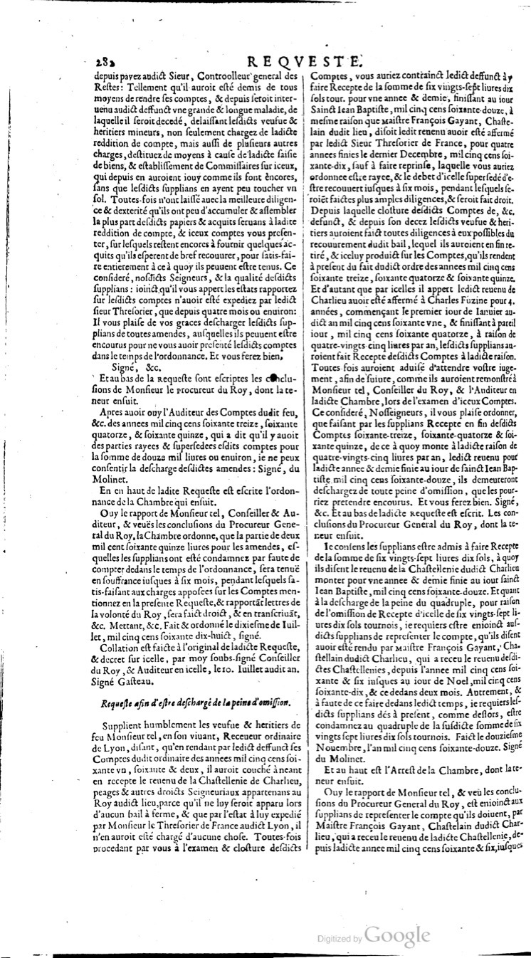 1629 - Veuve Nicolas Buon - Trésor du droit français (21754 T. 3) - BM Lyon