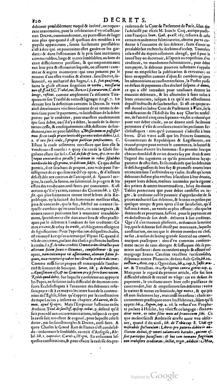 1629 - Veuve Nicolas Buon - Trésor du droit français (21754 T. 1) - BM Lyon