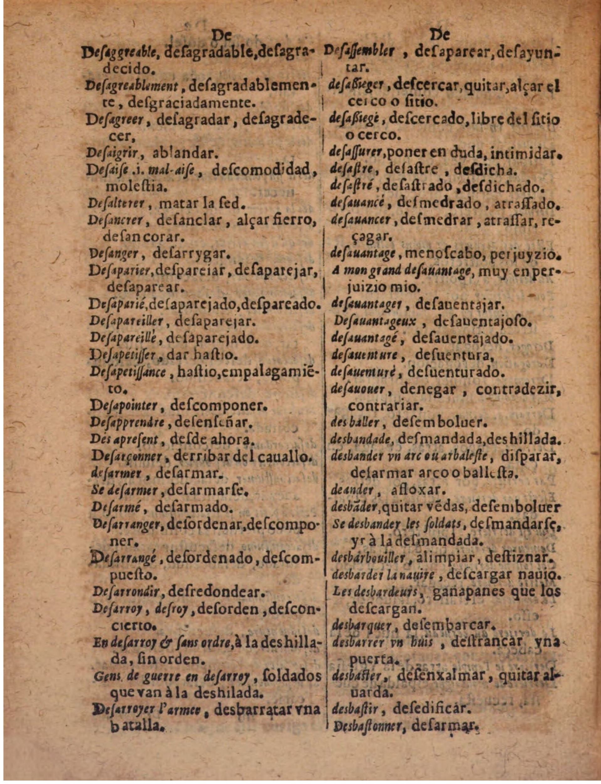 1624 - Hubert Antoine - Trésor des deux langues espagnole et française (Seconde partie) - BSB Munich