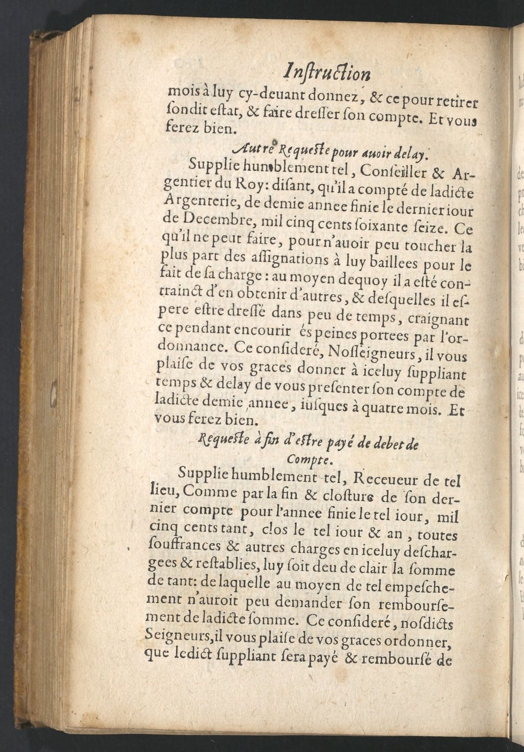 1599 - Claude de Monstr’oeil et Jean Richer - Trésor des instructions des finances - BnF 1599 - Claude de Monstr’oeil et Jean Richer - Trésor des instructions des finances - BnF