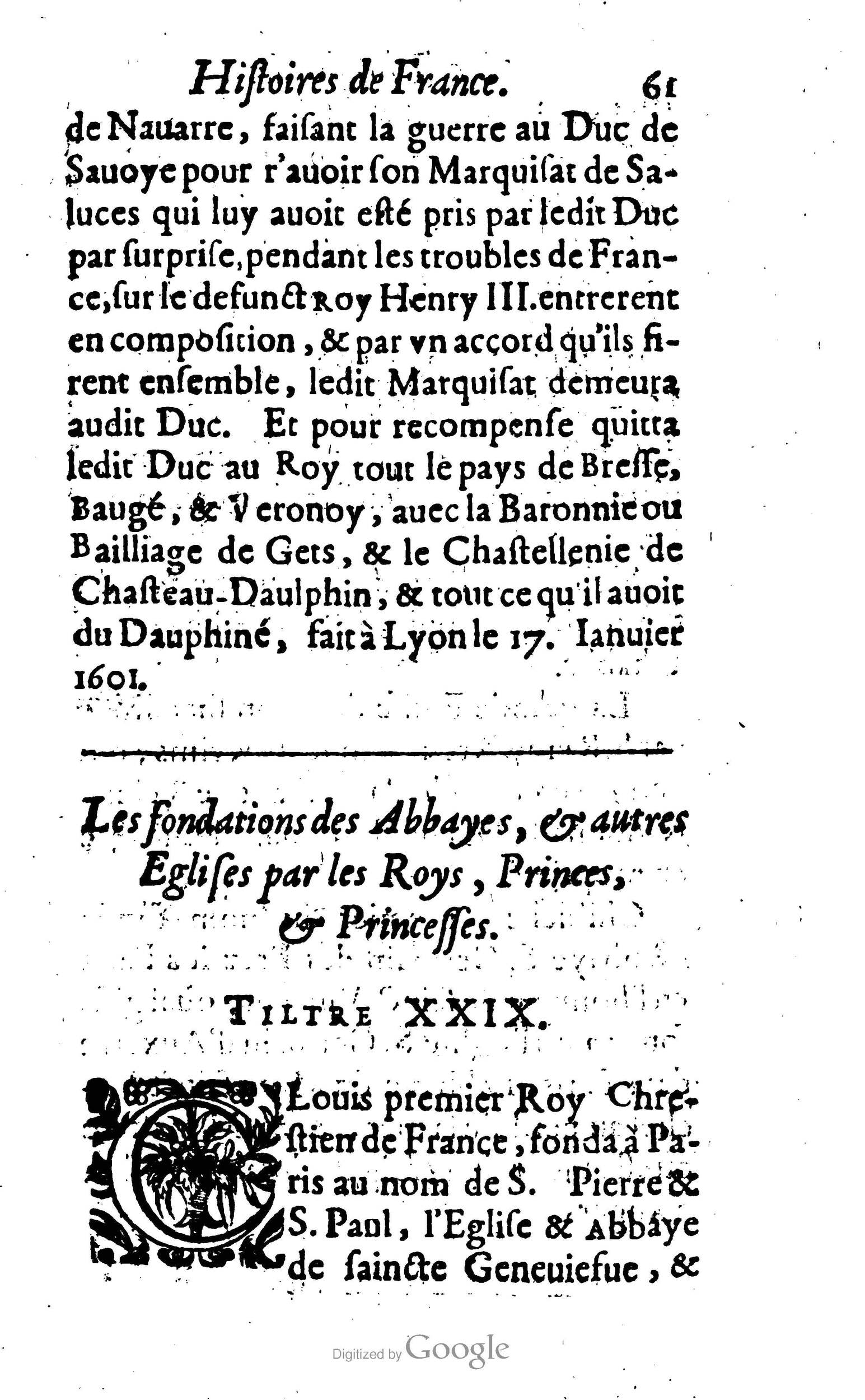 1638 - Jean Corrozet - Trésor des histoires de France - BM Lyon