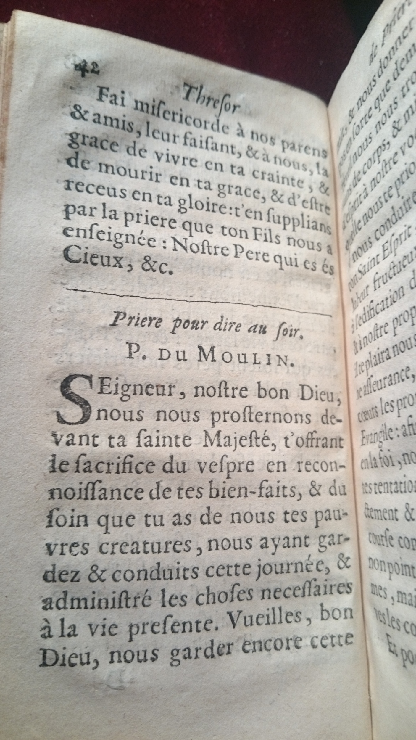 1650 - Louis Vendosme - Trésor des prières, méditations et instructions chrétiennes - BM Amiens