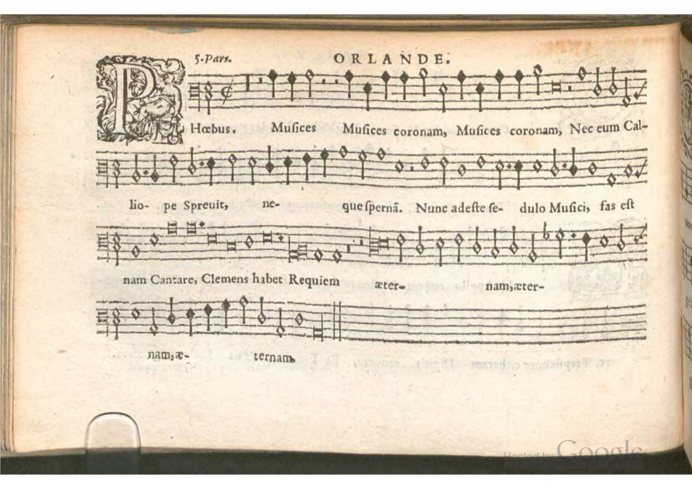 1576 - [Pierre de Saint-André] - Trésor de musique d’Orlande de Lassus Bassus - BSB Munich