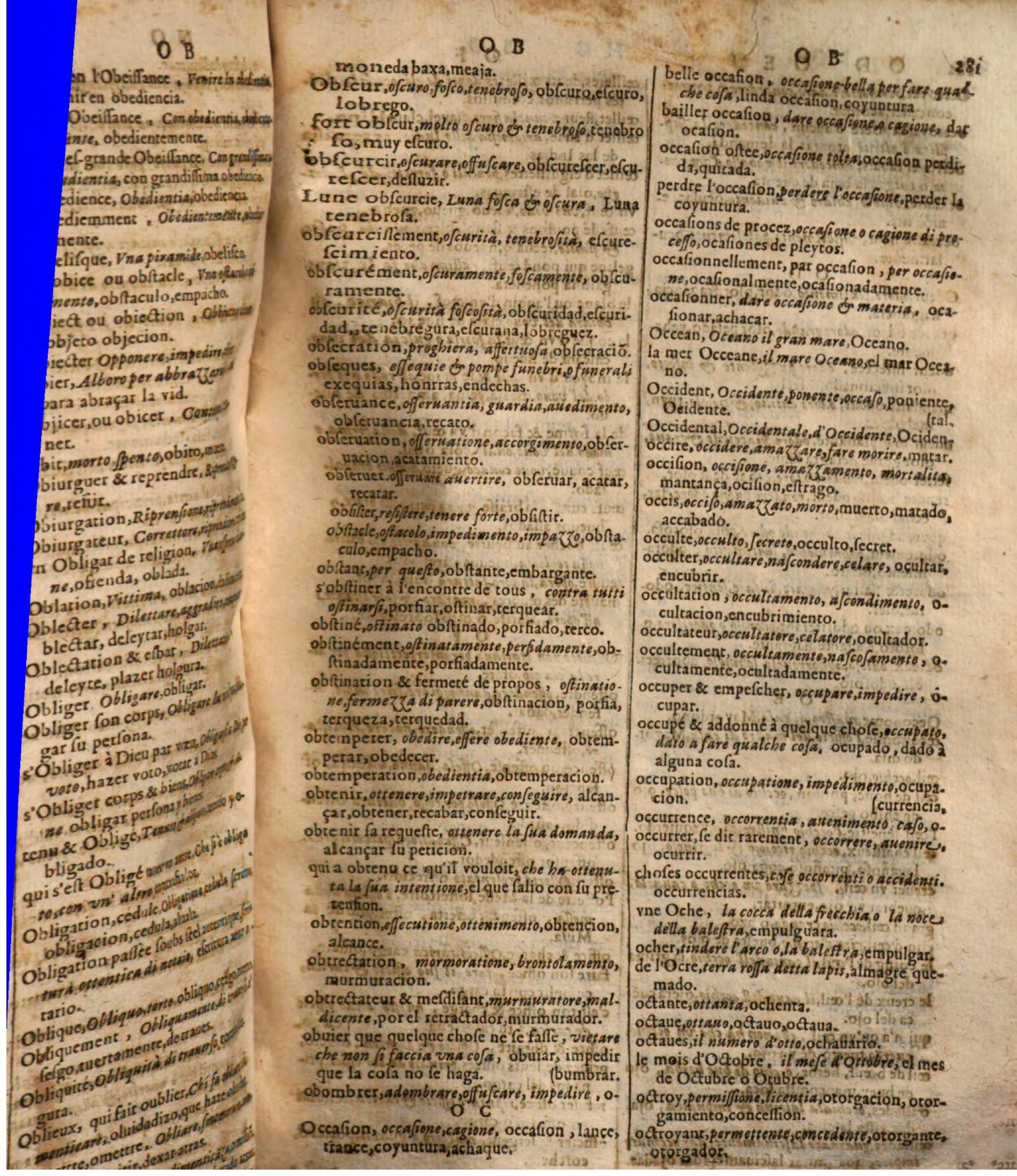 1644 - Jacques Crespin - Trésor des trois langues - Passau 1644 - Jacques Crespin - Trésor des trois langues - Passau
